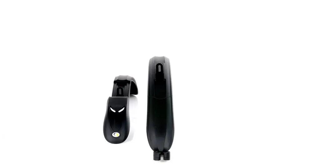 Błotniki Simpla RAPTOR SHORT STAYS plastikowy P+T z drutem CZARNE 3/3