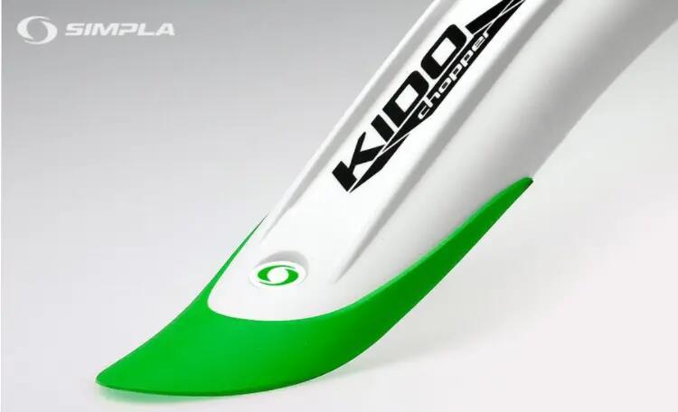 Błotniki Simpla KIDO LONG 20" P+T biało/zielony 2/2