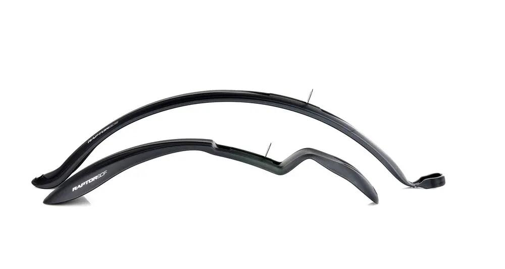 Błotniki Simpla RAPTOR SHORT STAYS plastikowy P+T z drutem CZARNE 2/3