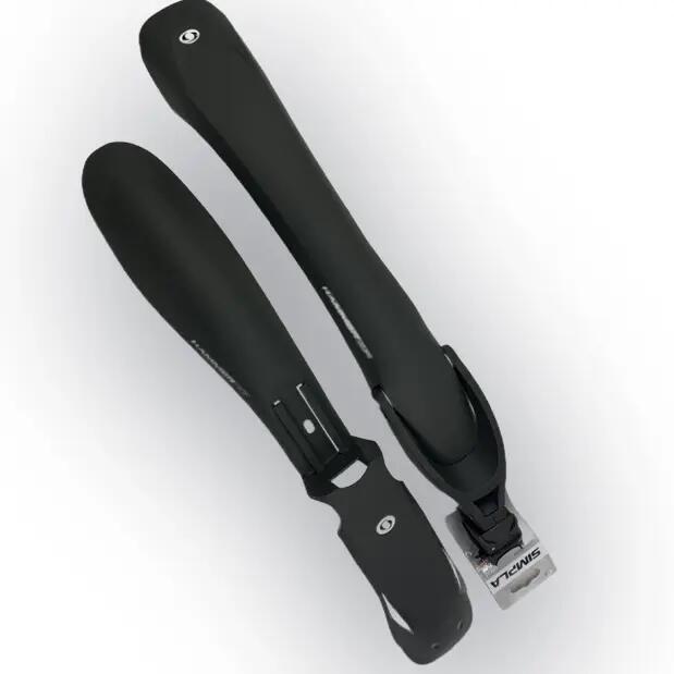 Błotniki przód+tył Simpla HAMMER 24-29" tytanowe/białe odblaski 2/3