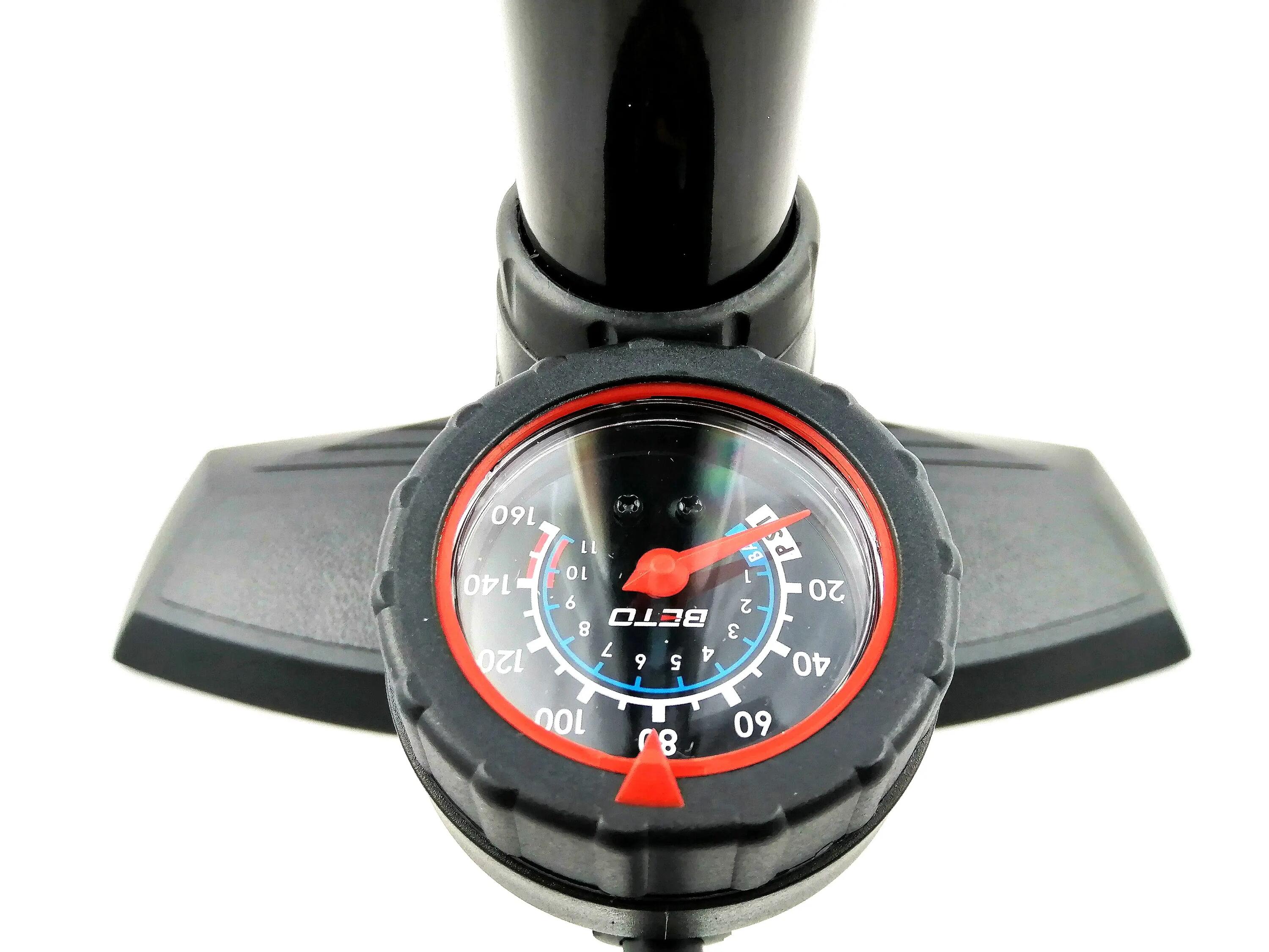 Pompka Beto CMP-151SG1 Czarna podłogowa z manometrem stalowa 21" 160 PSI 2/4