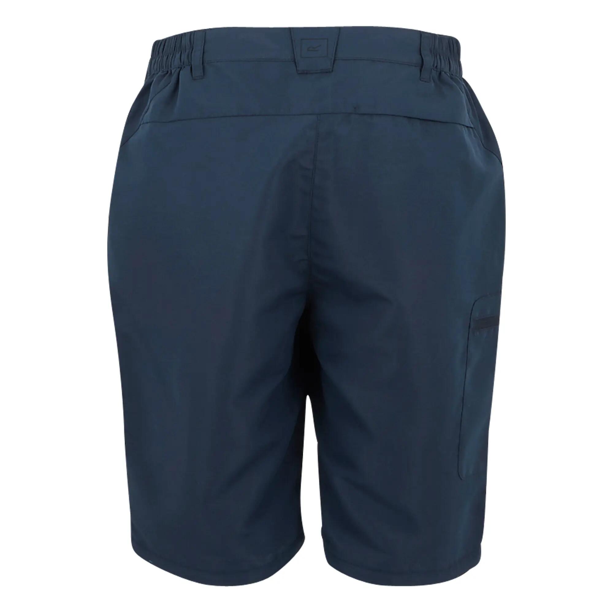 Pantaloni Da Trekking Cerniera Rimovibile Donna Regatta Chaska III Blu Navy 6/6