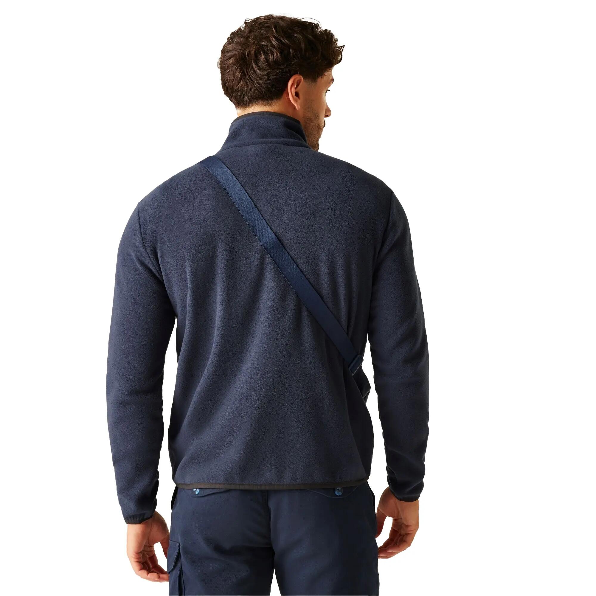 Heren Frankie Half Zip Fleece Top (Marineblauw) 6/6
