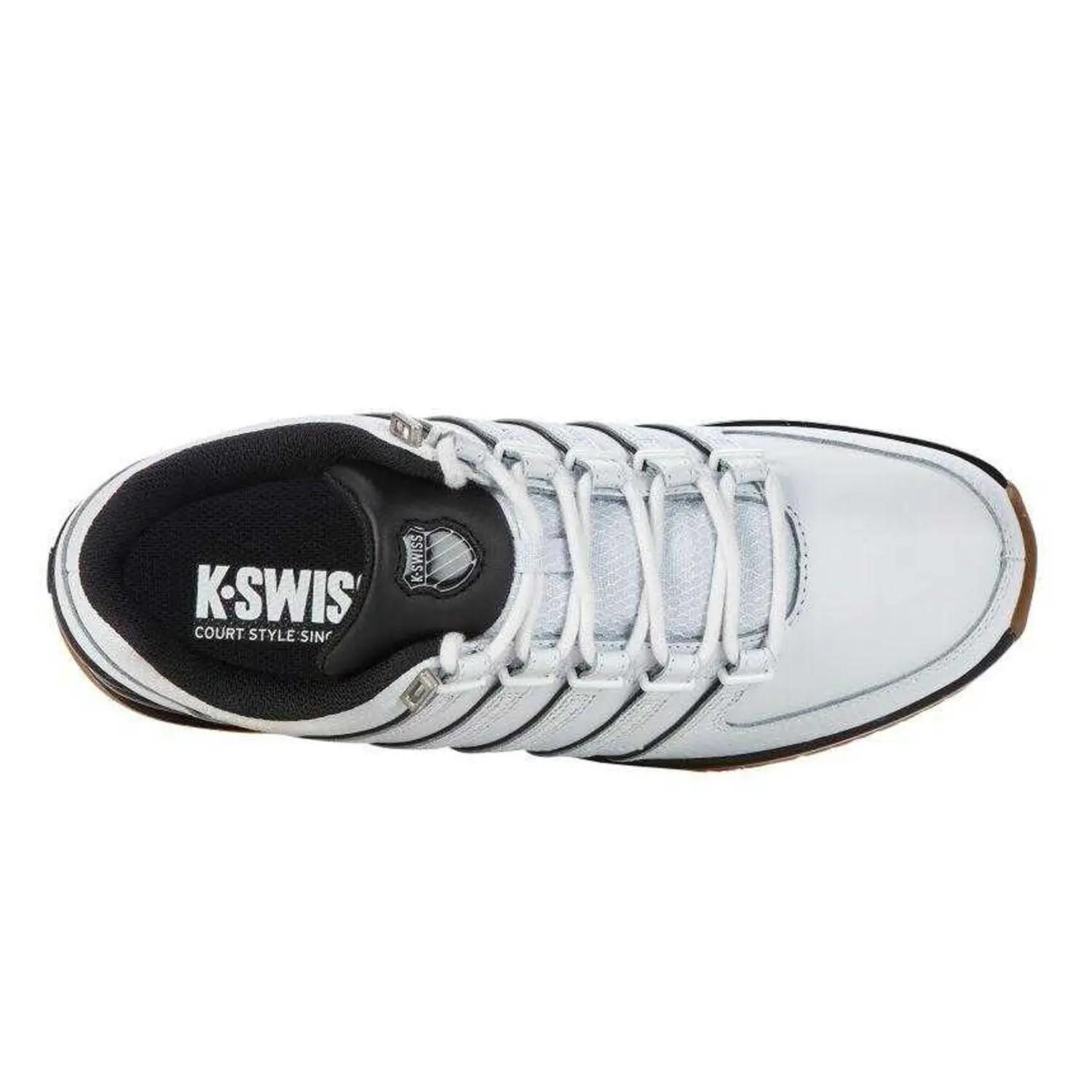 Zapatillas Deportivas de Cuero Rinzler Casual Plano para Hombre Blanco 6/7