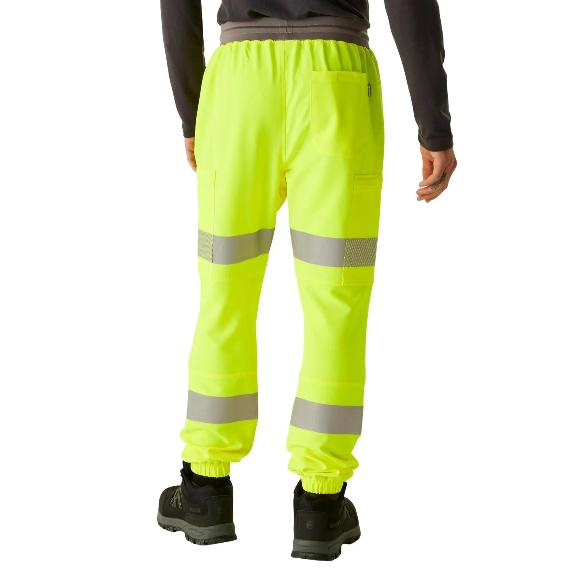 Mens Prolite Stretch HiVis Trousers (Yellow) 6/6