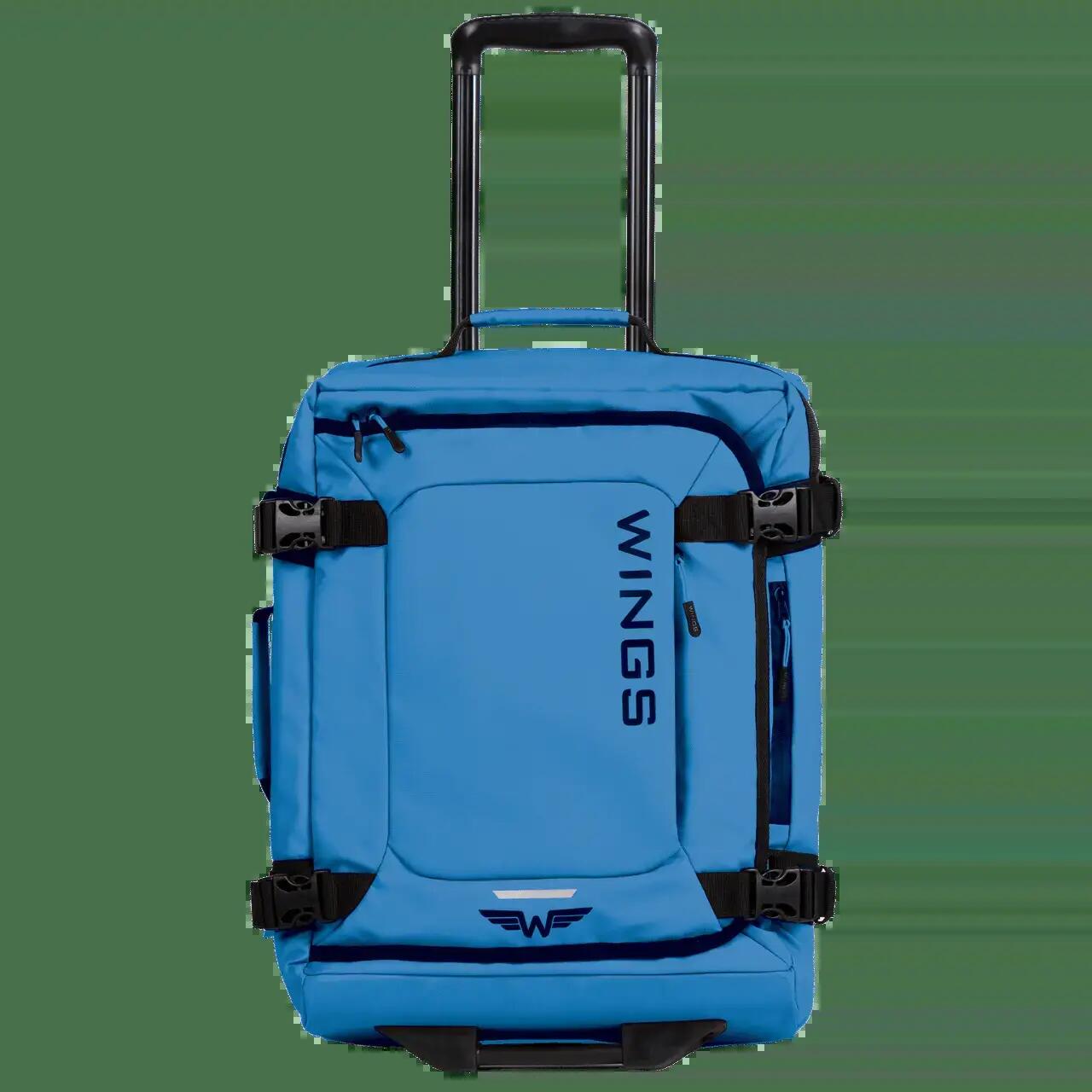 WINGS Zachte koffer Kleine handbagage 20" ROOK blauw 2/9