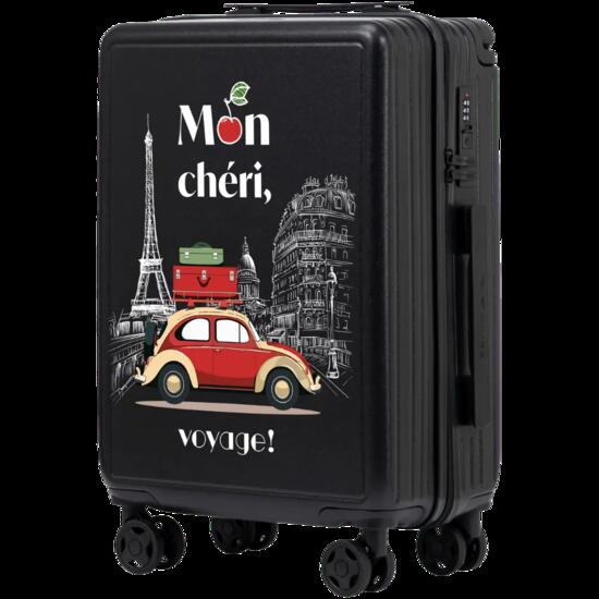 Valise cabine Wings ABS+ 20" personnalisée NOIR MON CHÉRI