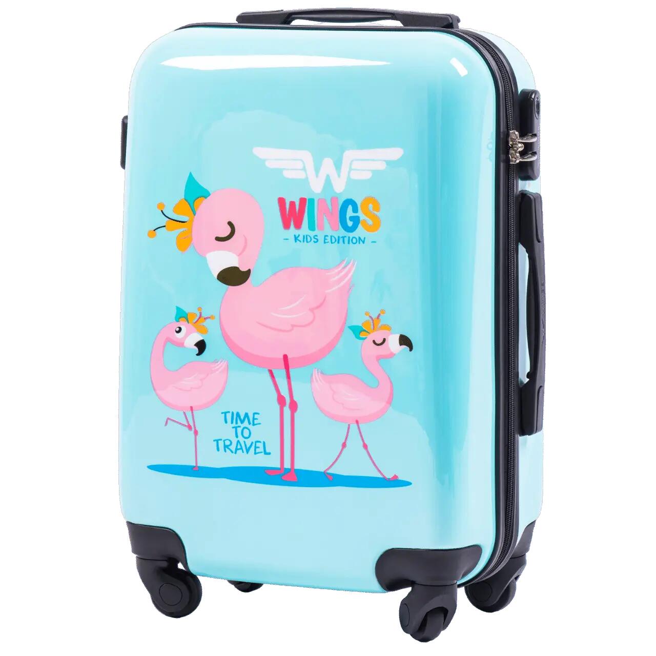 WINGS KIDS Valise cabine rigide Jay Flamingo 20" 1/6