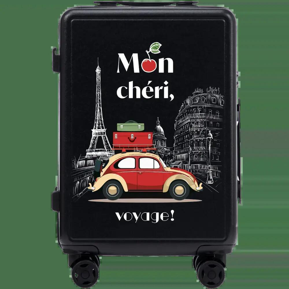 Wings ABS+ 20" handbagagekoffer Customized BLACK MON CHERI 2/10
