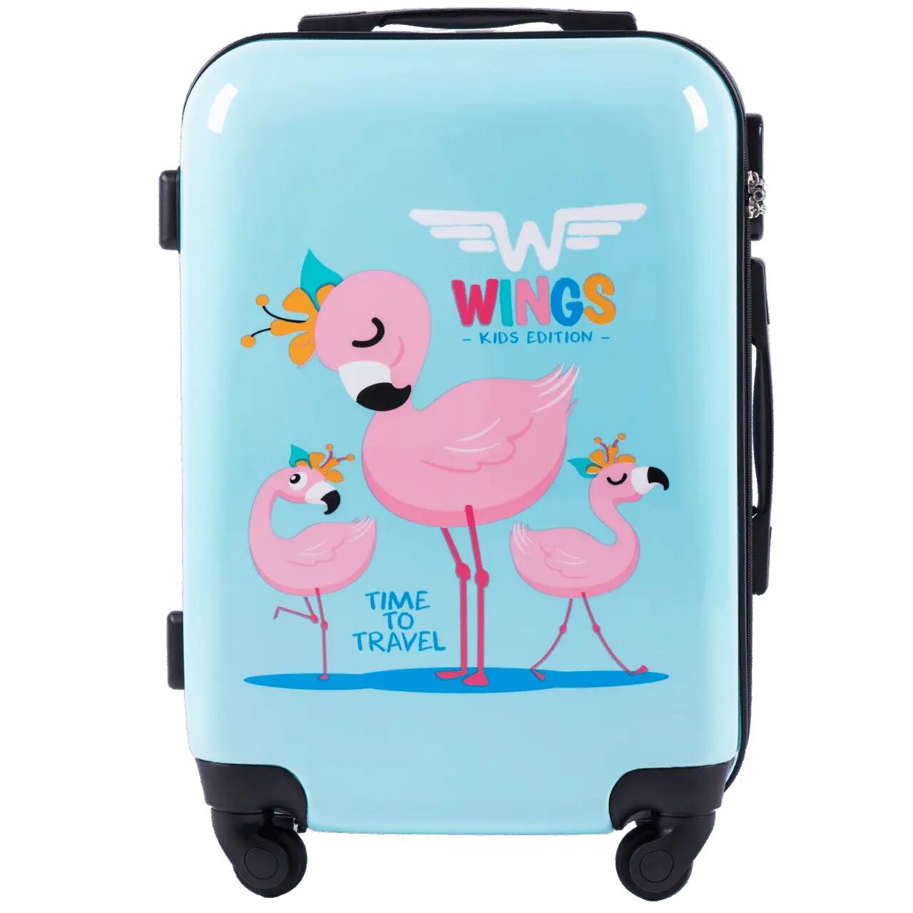 WINGS KIDS Valise cabine rigide Jay Flamingo 20" 2/6