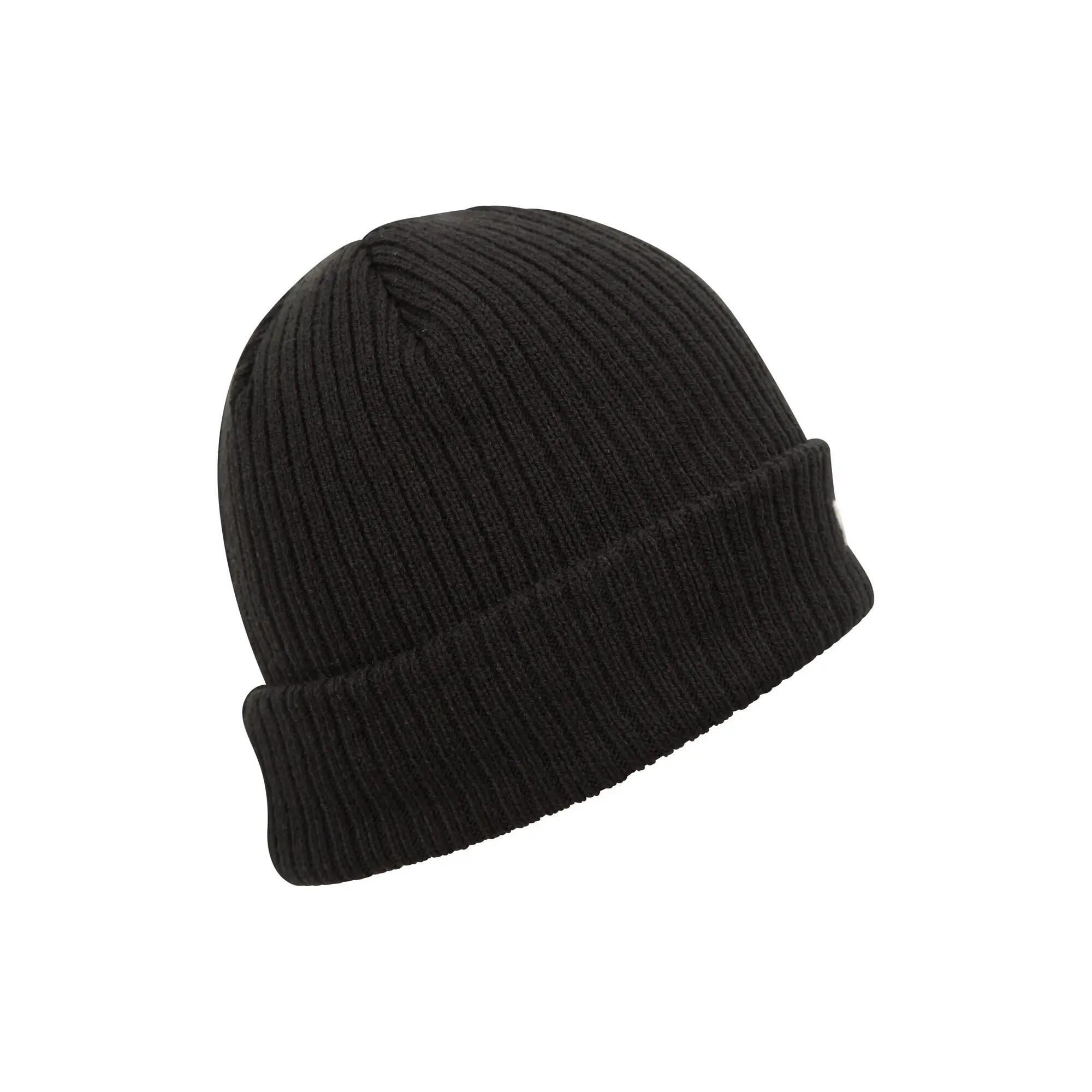 Mens Knitted Thinsulate Beanie (Black) 5/5