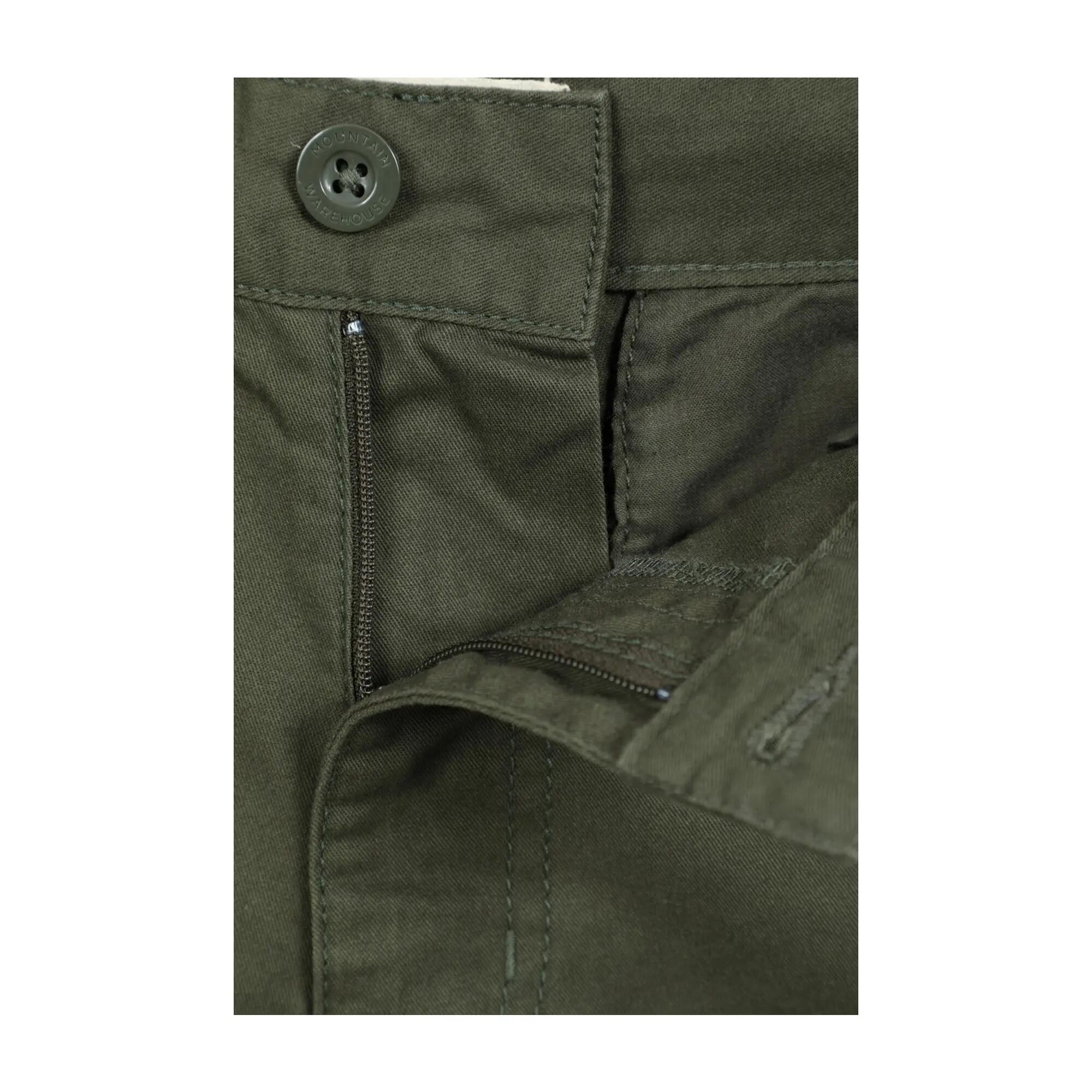 Mens Lakeside Cargo Shorts (Khaki Green) 5/5
