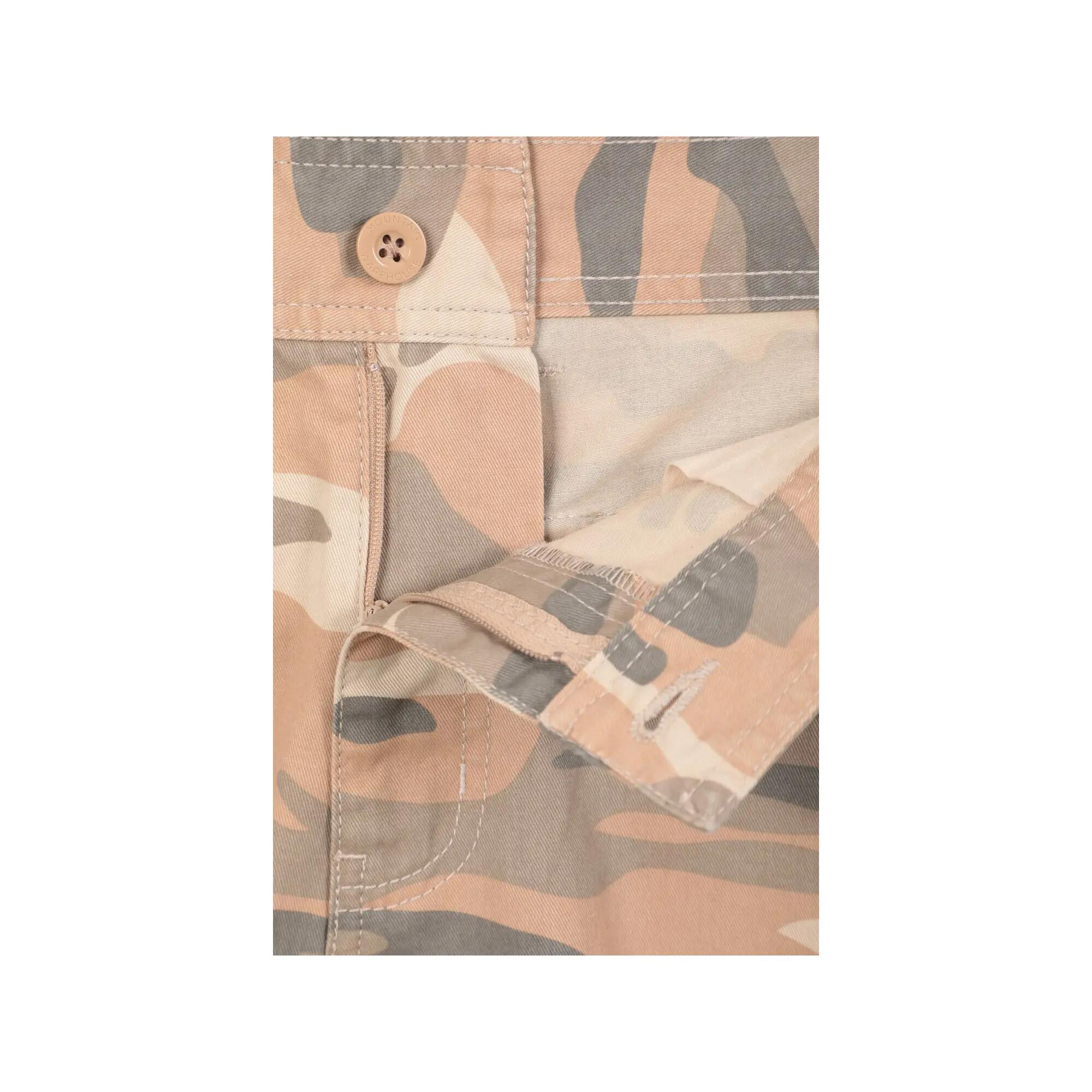 Mens Camo Cargo Shorts (Brown) 6/6