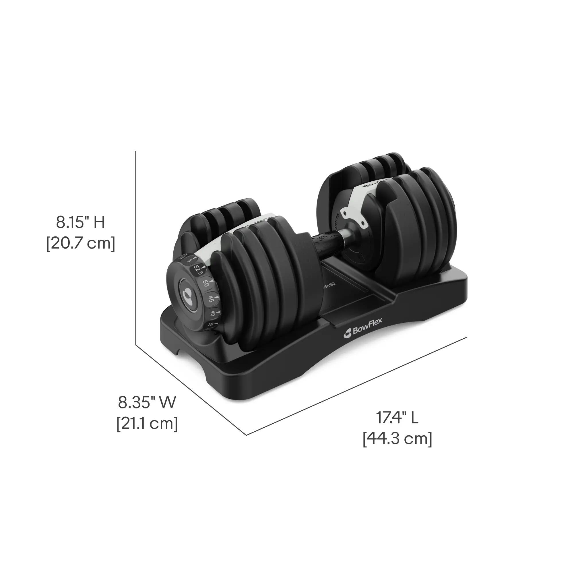Manubrio regolabile SelectTech 52 (coppia) - 2-24 kg, 15 livelli di peso 6/11