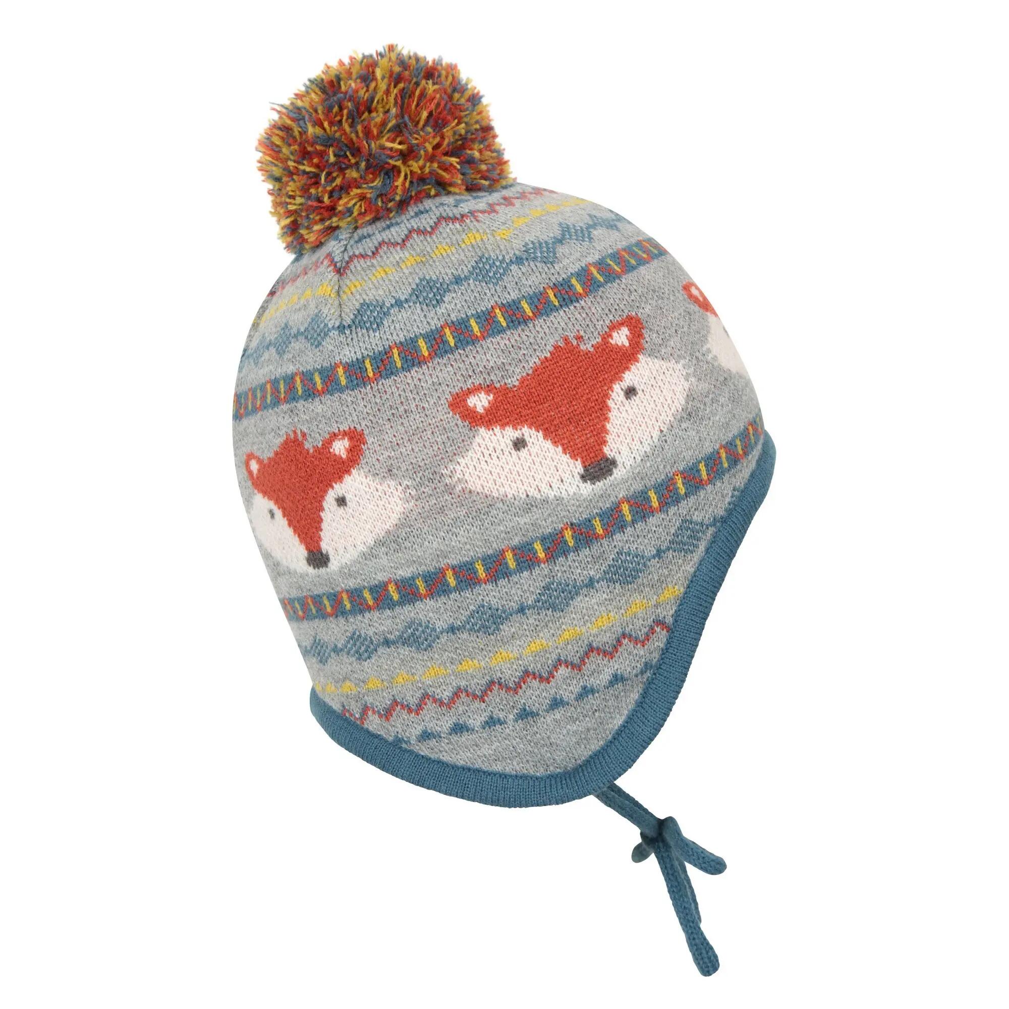 Bonnet Cacheoreilles Enfant (Gris / Bleu / Orange) 5/5