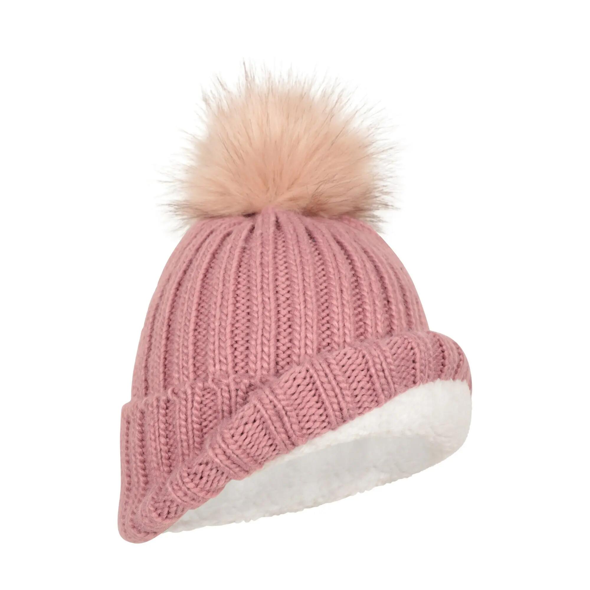 Cappello A Cuffia Foderato Di Borg Donna Mountain Warehouse Geneva Rosa Palido 6/6