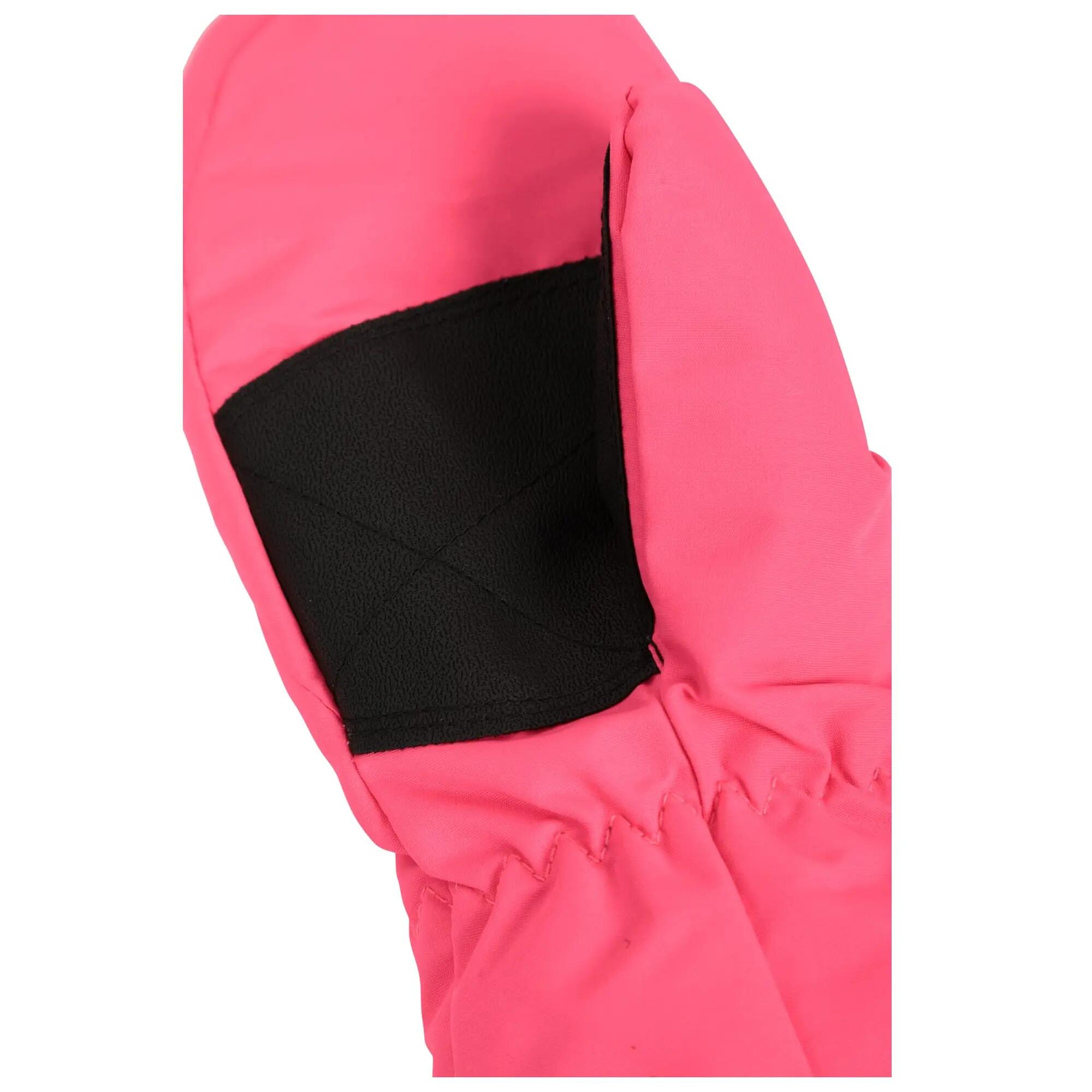 Childrens/Kids Ski Mittens (Dark Pink) 5/6