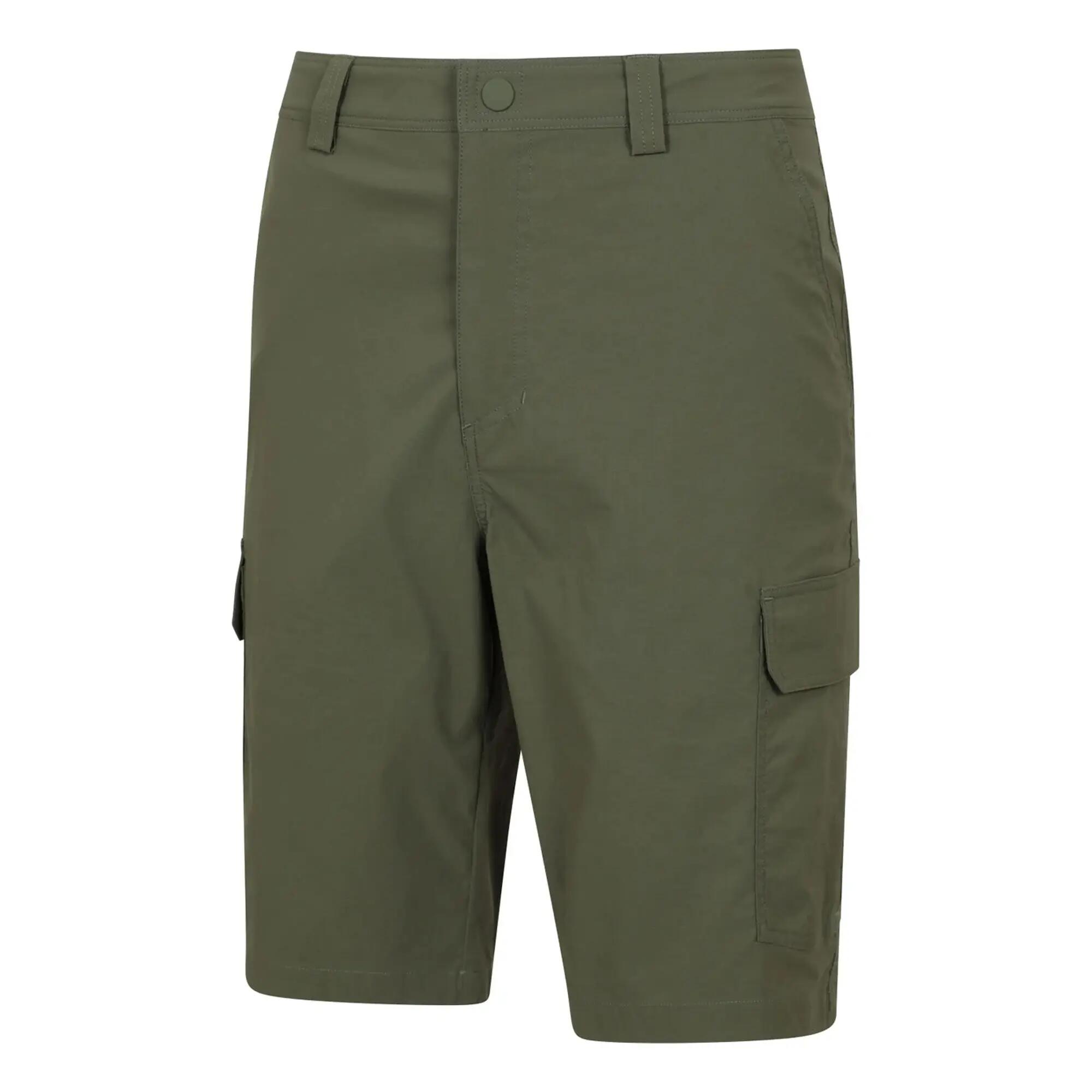 Short Extensible À Poches DELTA Homme (Vert Kaki) 3/3