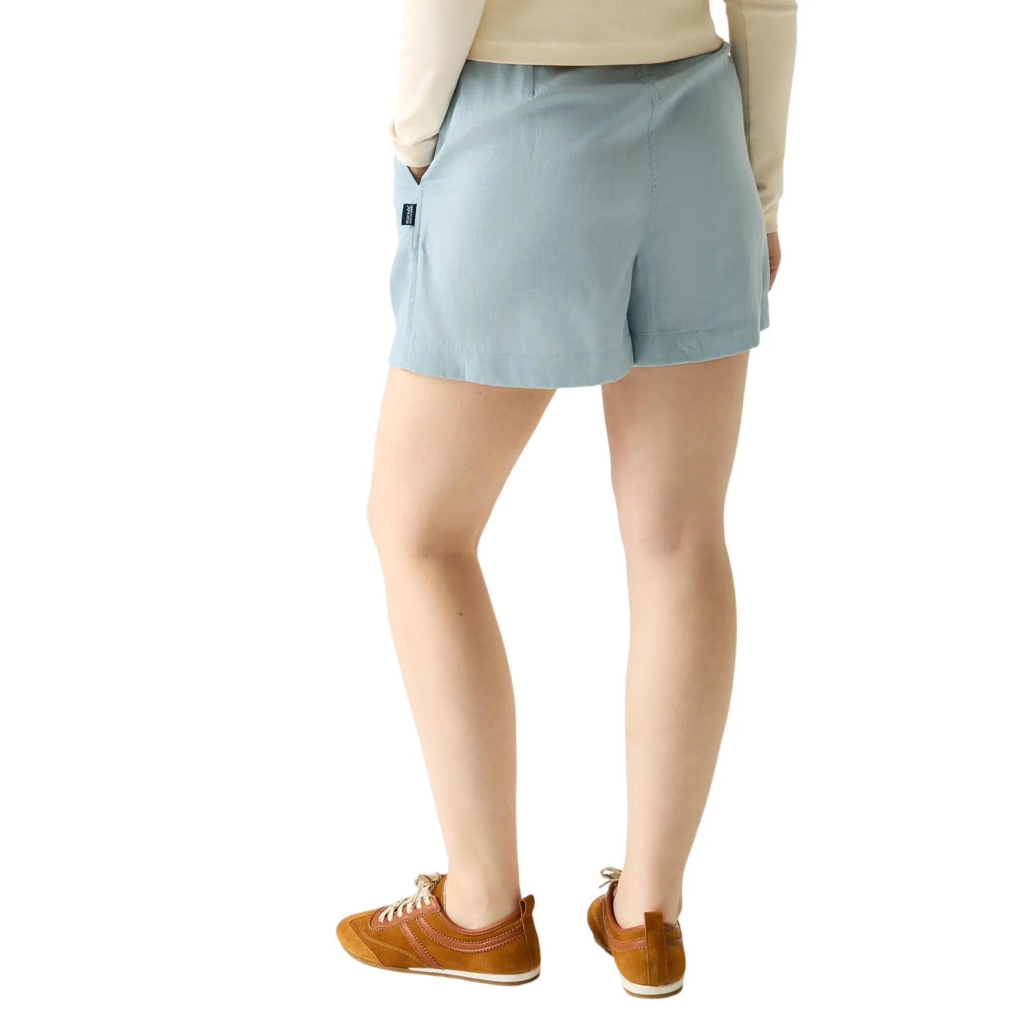 Short Uni À Taille Semiélastiquée SABELLE Femme (Bleu Ciel) 6/7