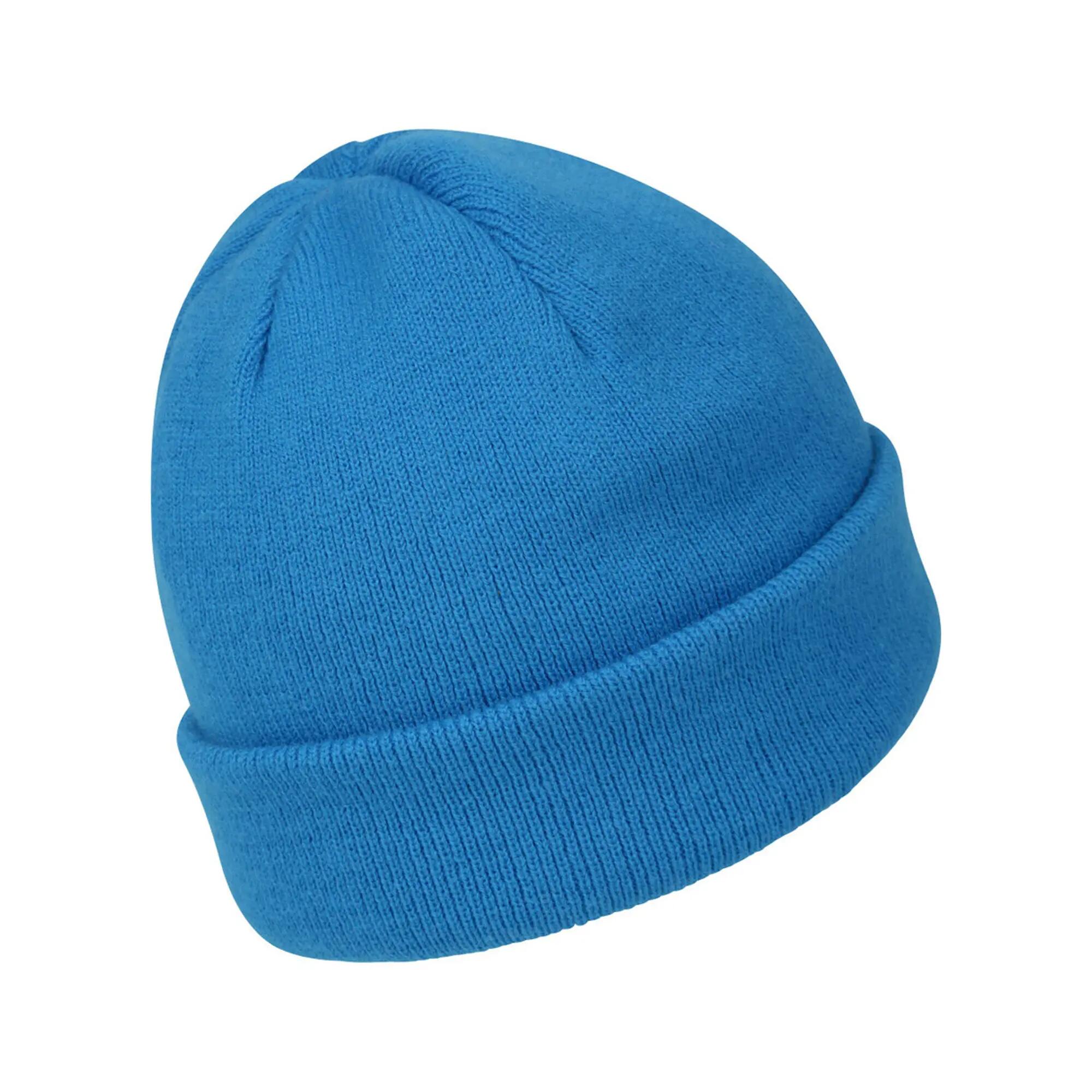 Childrens/Kids Thinsulate Fleece Beanie & Gloves Set (Bright Blue) 3/6