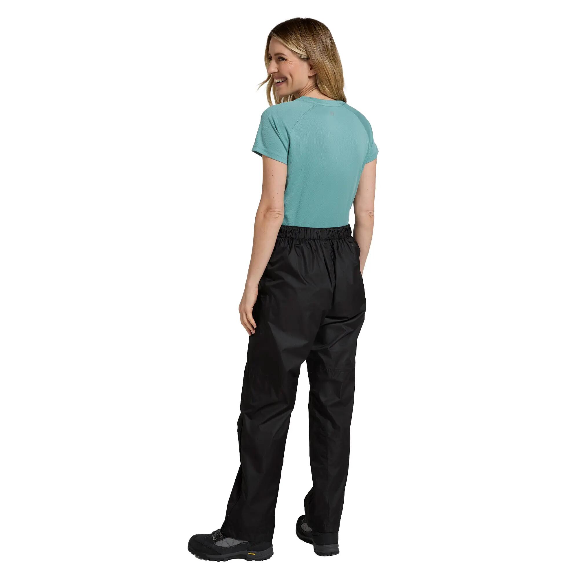 Pantaloni Impermeabile Donna Mountain Warehouse Spray Nero 6/6