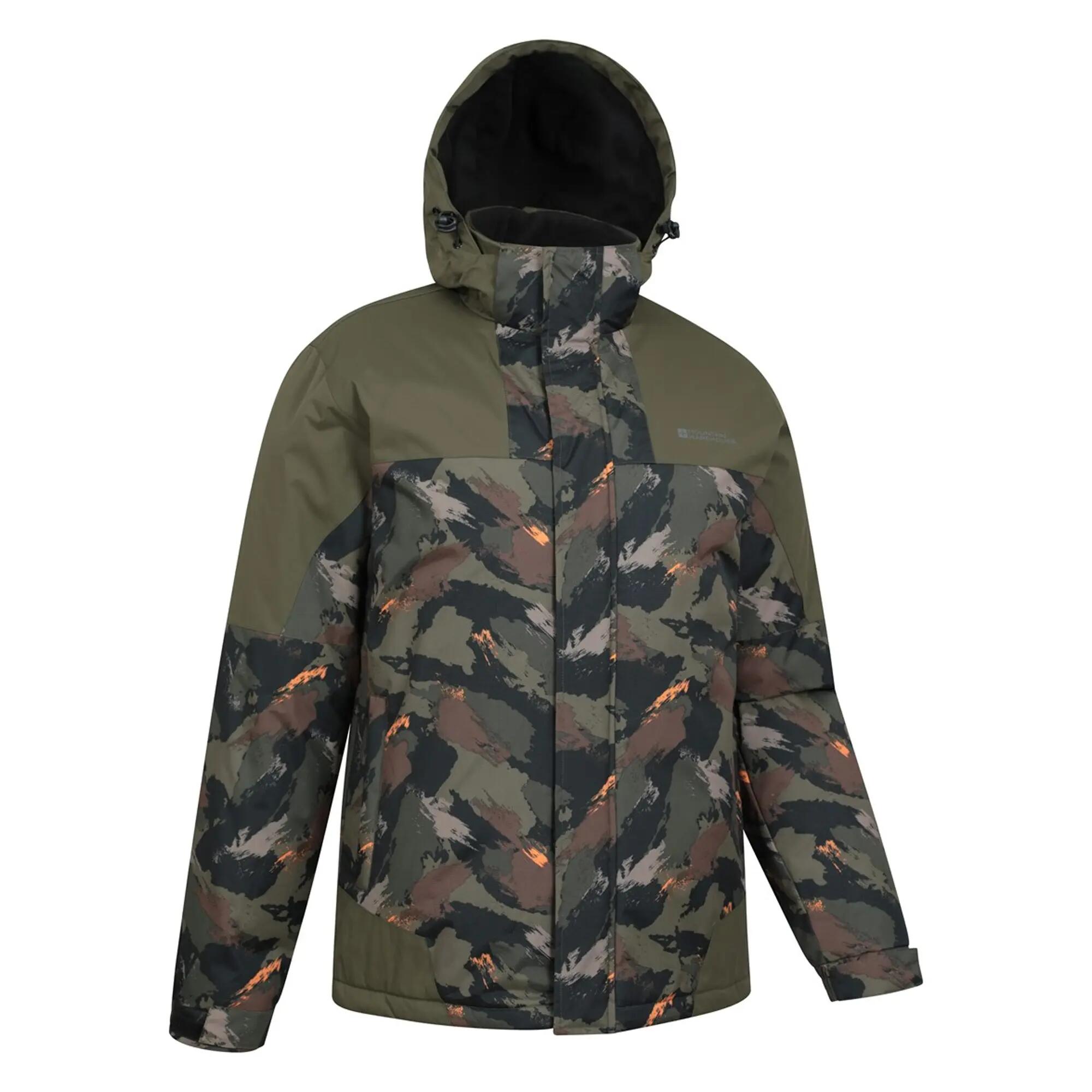 Mens Camo Ski Jacket & Trousers (Khaki Brown) 3/6
