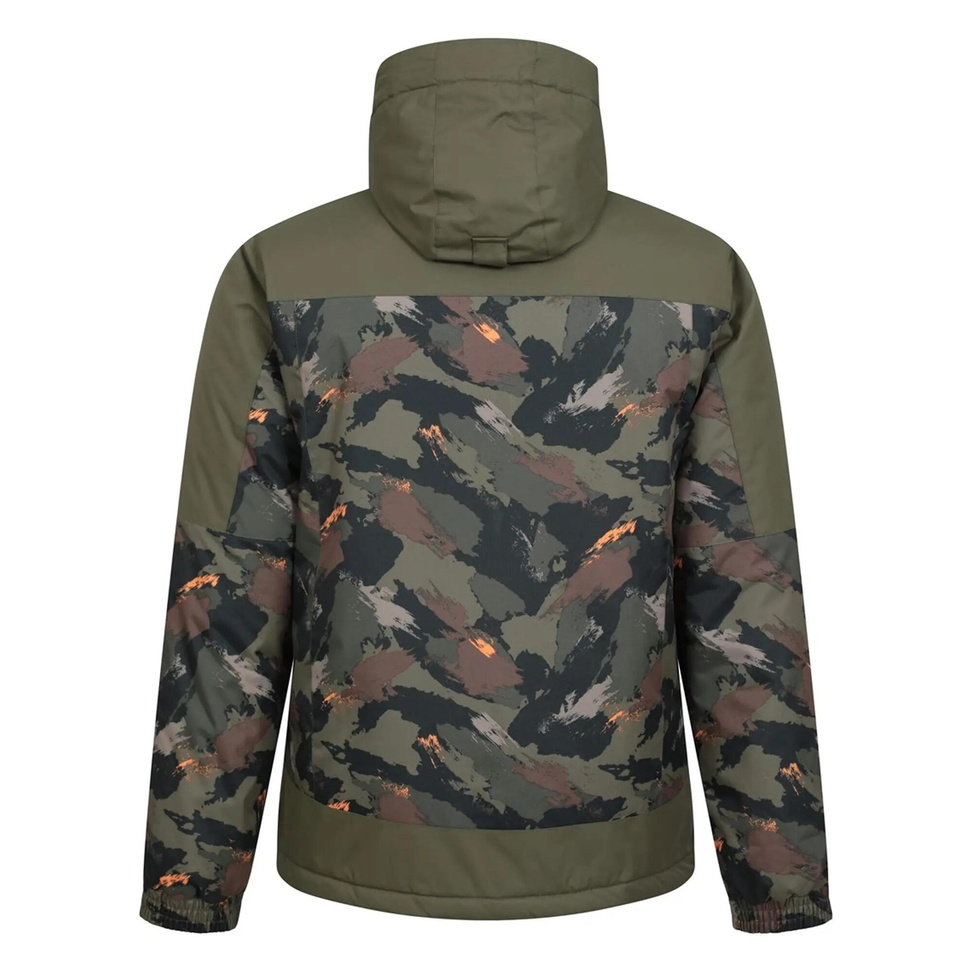 Mens Camo Ski Jacket & Trousers (Khaki Brown) 2/6