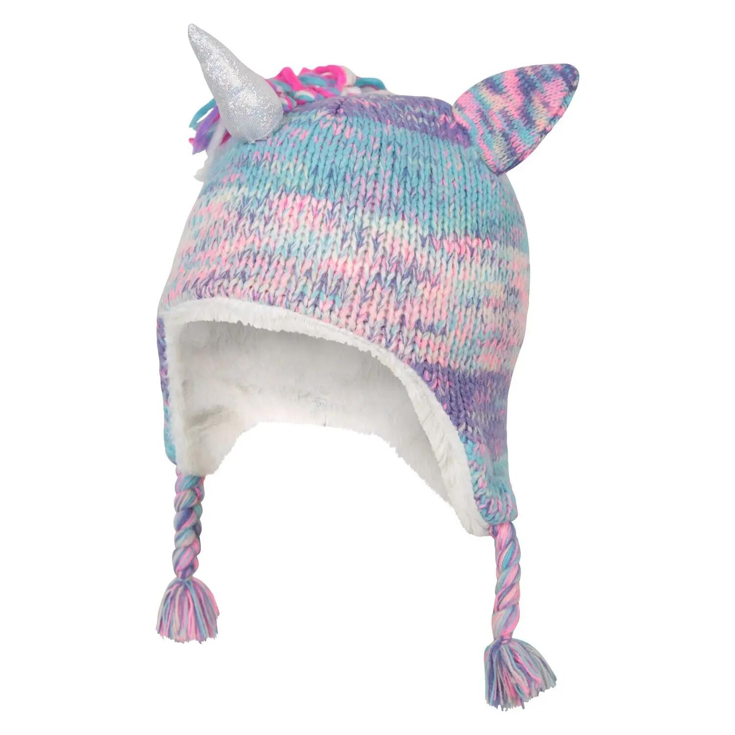 Berretto Invernale Con Paraorecchie Unicorno Bambini Mountain Warehouse Blu Rosa 5/6