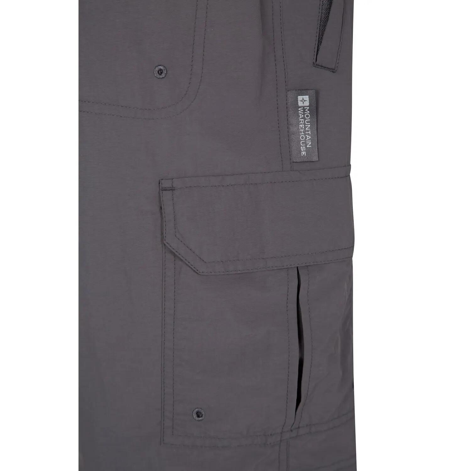Pantaloncini Cargo Uomo Mountain Warehouse Explore Grigio 5/6