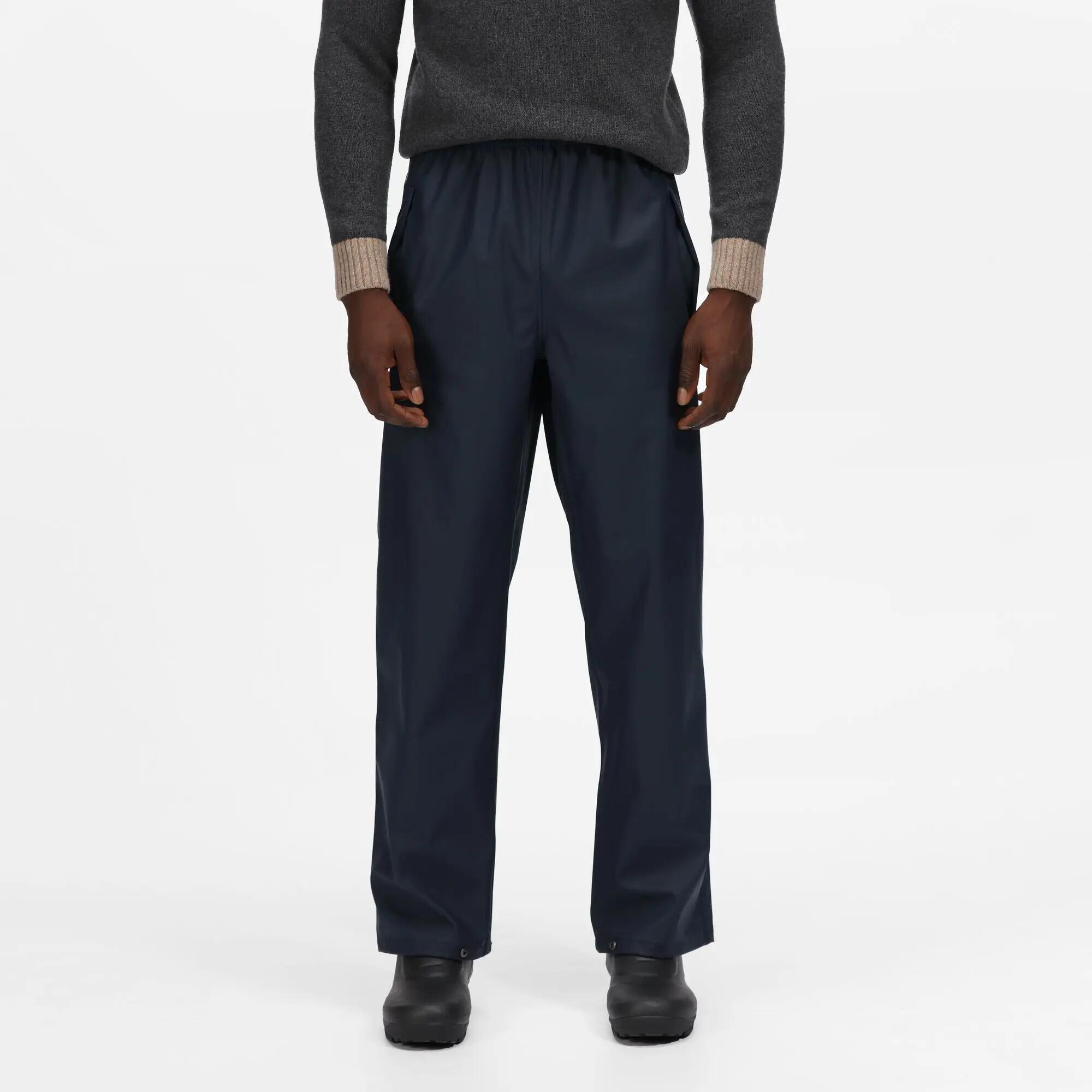 Pantaloni Da Pioggia Impermeabile Uomo Regatta Professional Blu Navy 7/7