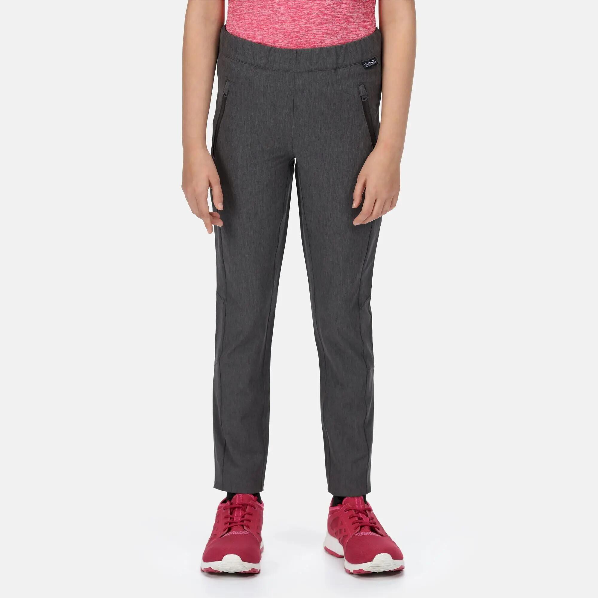 Pantaloni Elasticizzata Bambini Regatta Pentre Grigio Foca 7/7