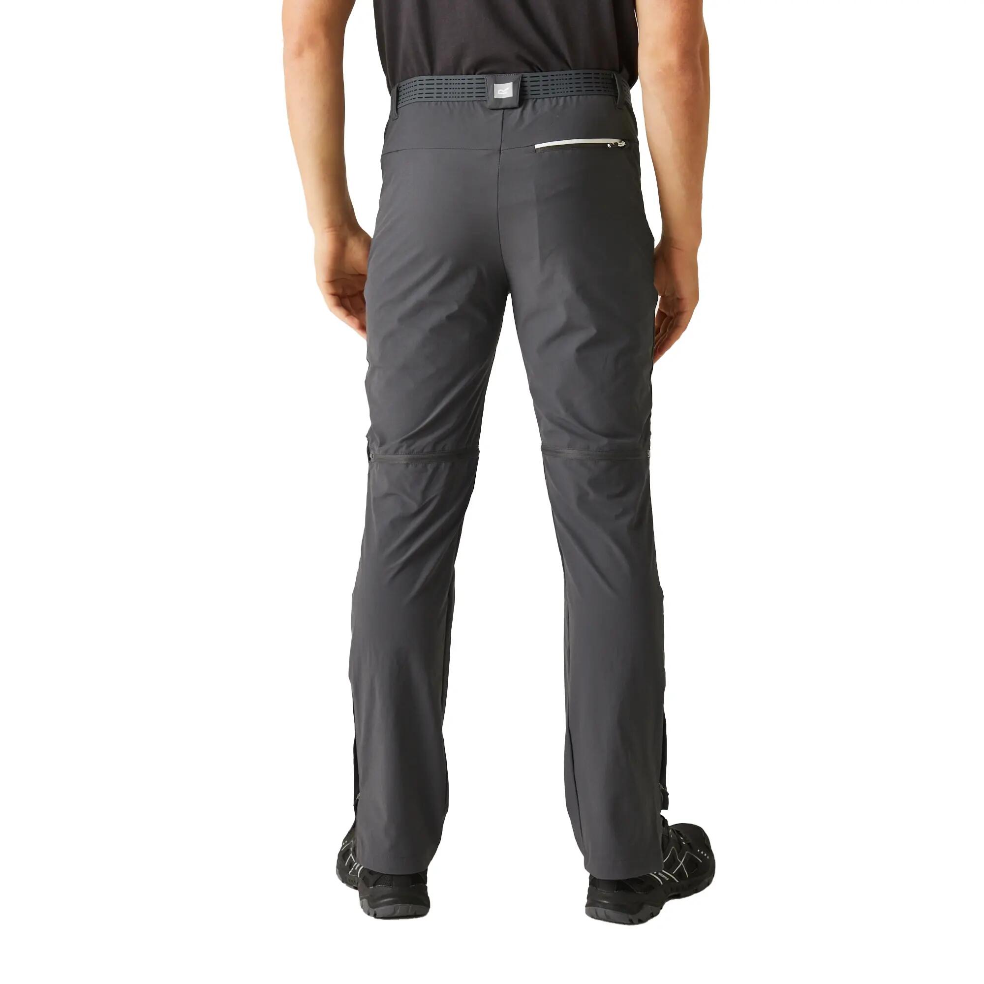 Pantalon À Taille Semiélastiquée 2en1 MOUNTAIN Homme (Gris / Noir) 6/6