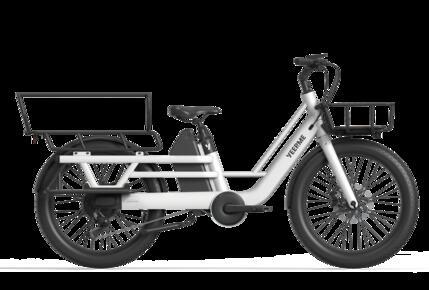 Vélo cargo Longtail électrique adulte urbain 75Nm 24" 120km DAY CARGO 3 Blanc
