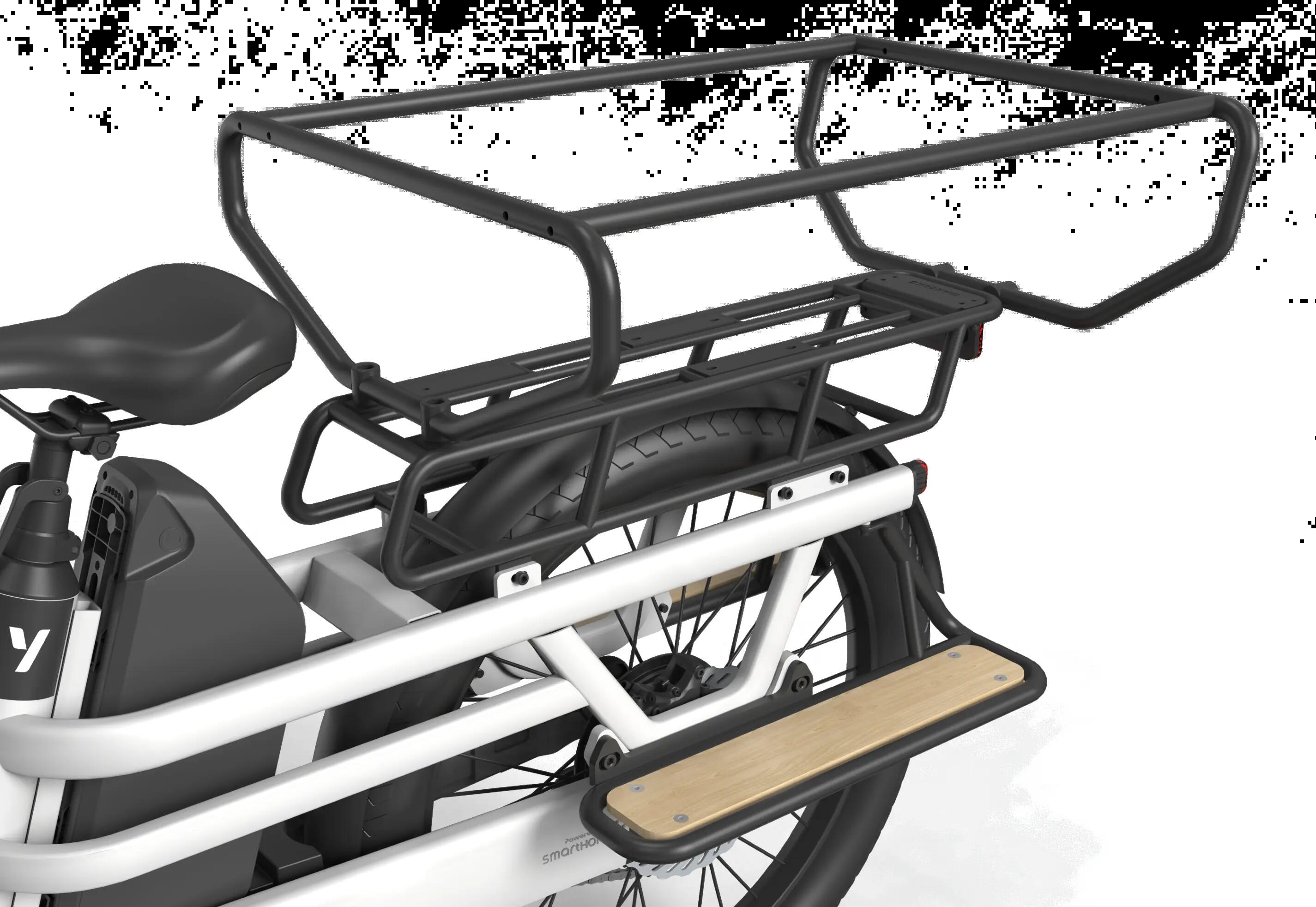 Elektrisches Lastenfahrrad YEEP.ME DAY CARGO 3 LR LongTail 150Km Motor 75Nm weiß 4/13
