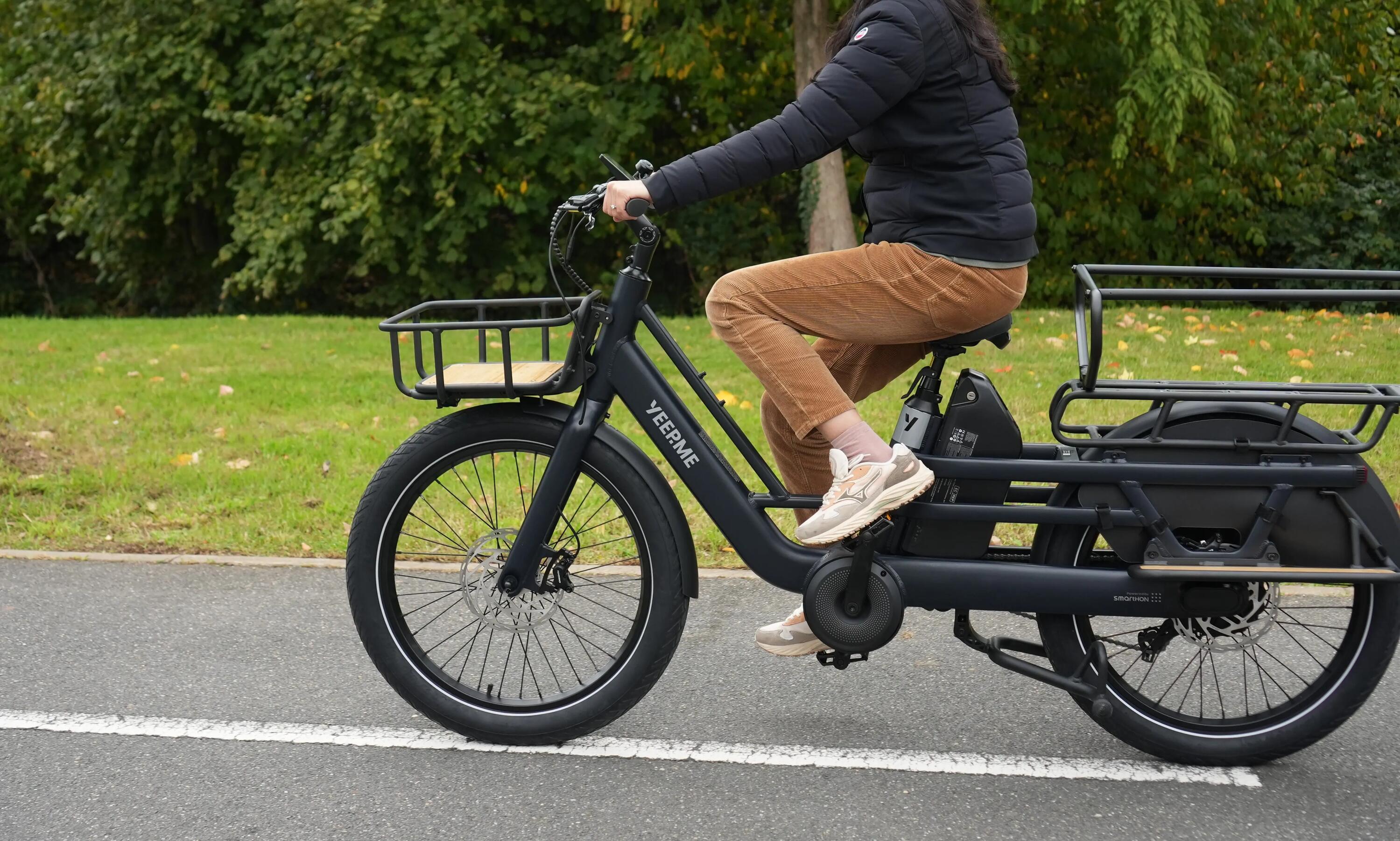E-Cargo Bike Longtail Erwachsene urban 75Nm 24" 120km DAY CARGO 3 Schwarz 14/15
