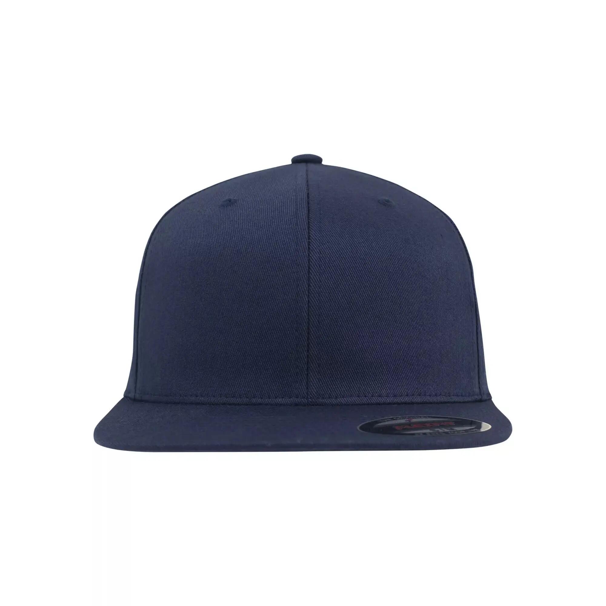 Cappellino Da Baseball Visiera Piatta Flexfit Blu Navy 5/5