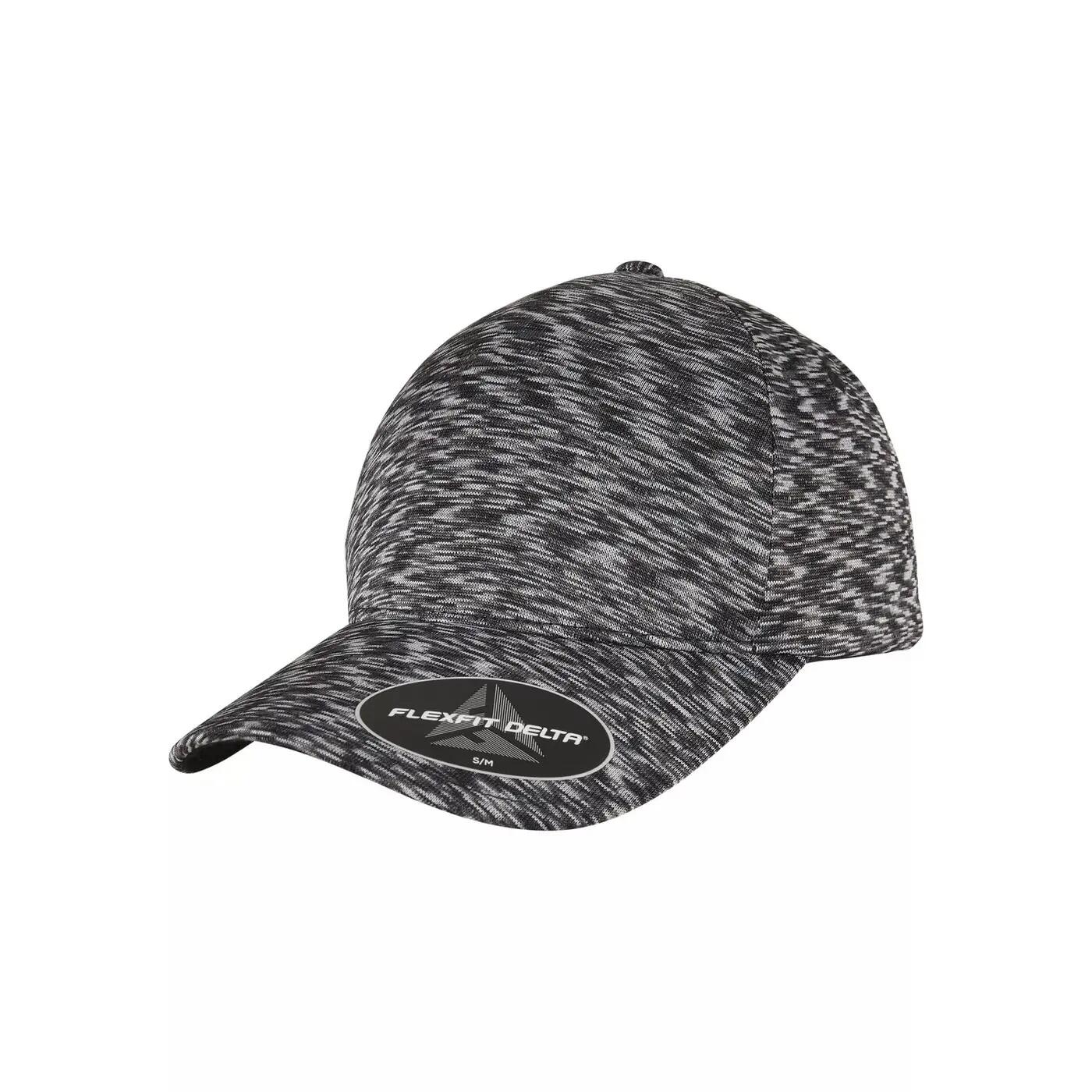 Cappellino Da Baseball Unipanel Flexfit Delta Nero Melange 5/5