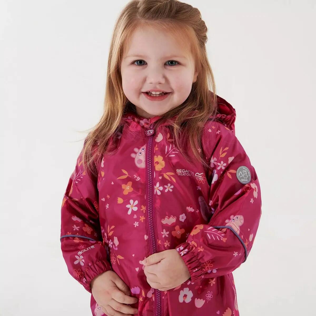 Combinaison De Pluie POBBLE Enfant (Rose Foncé / Orange) 7/7