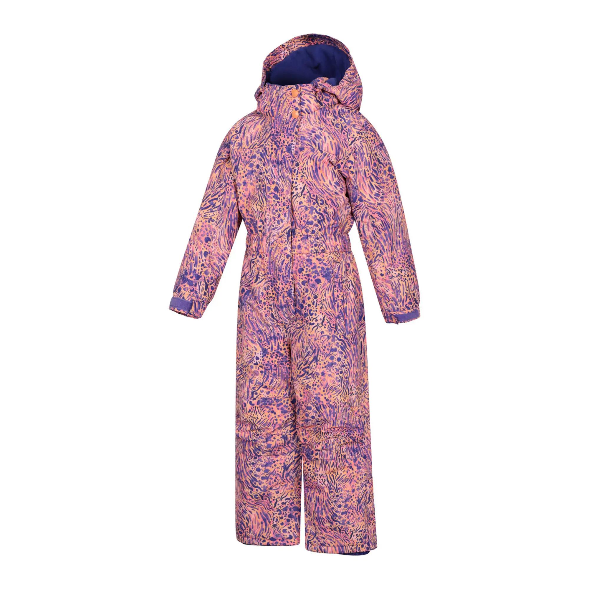 Childrens/Kids All In One Cloud Snowsuit (Coral) 3/4