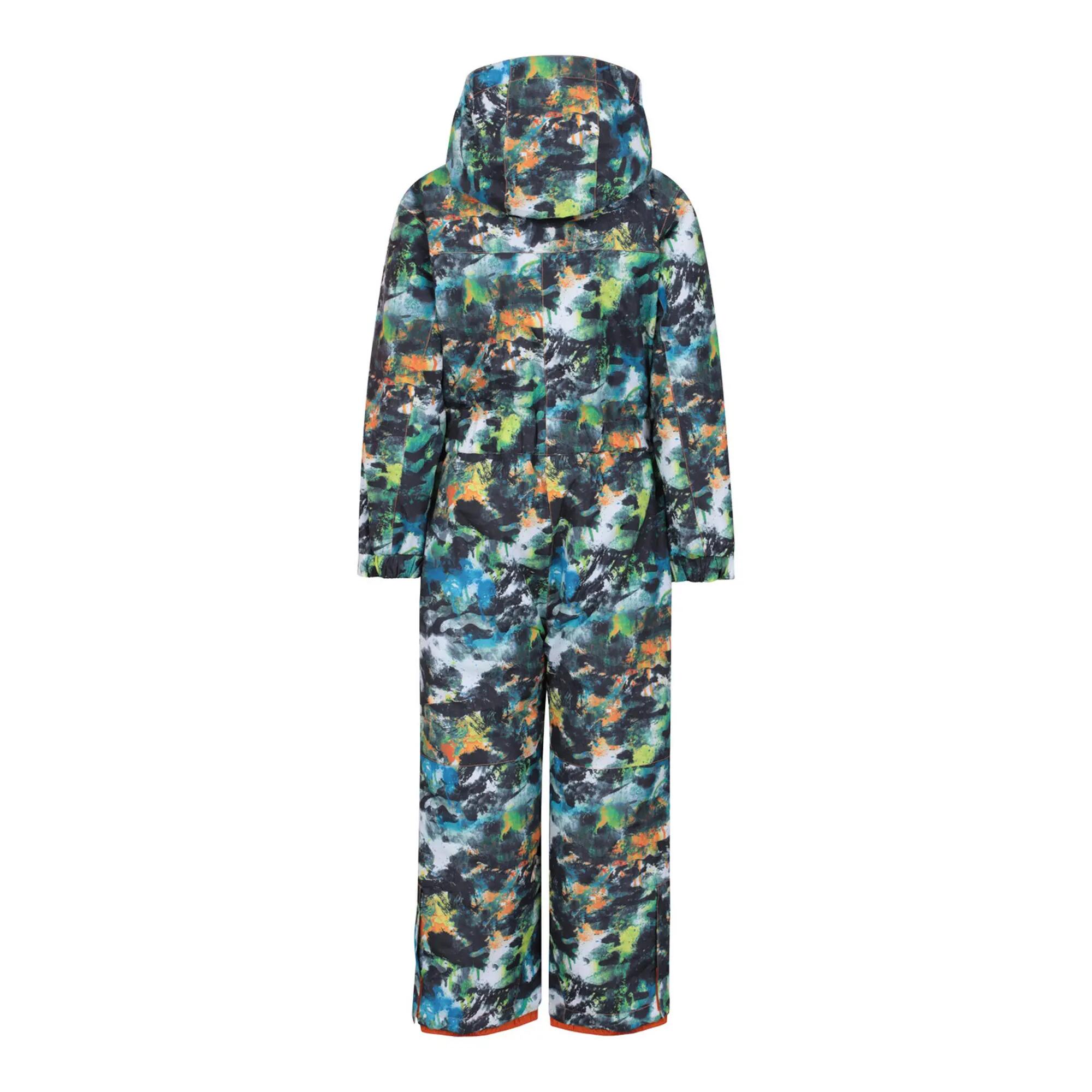 Childrens/Kids All In One Cloud Snowsuit (Dark Khaki) 2/4