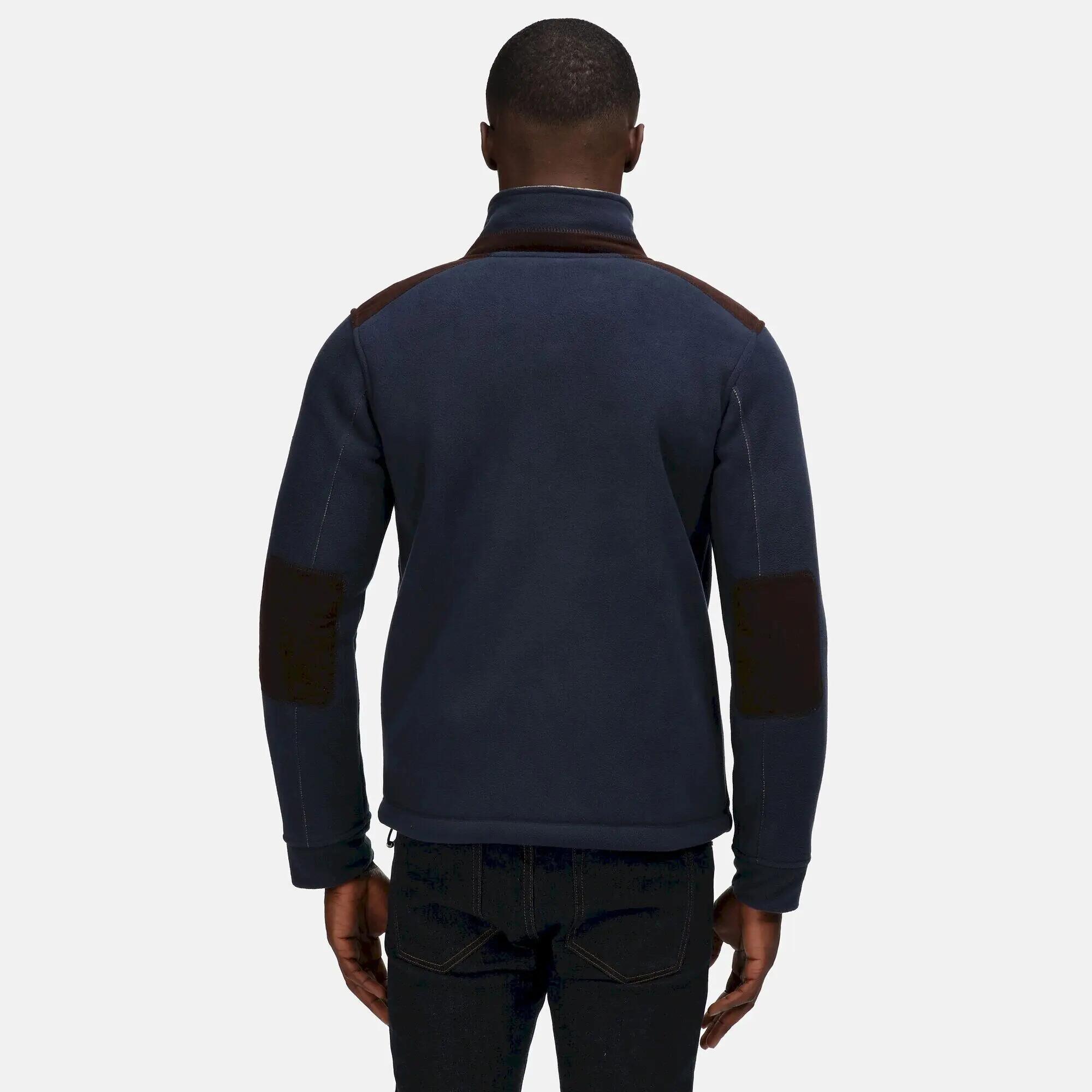 Mens Full Zip Fleece Jacket (Navy) 7/7