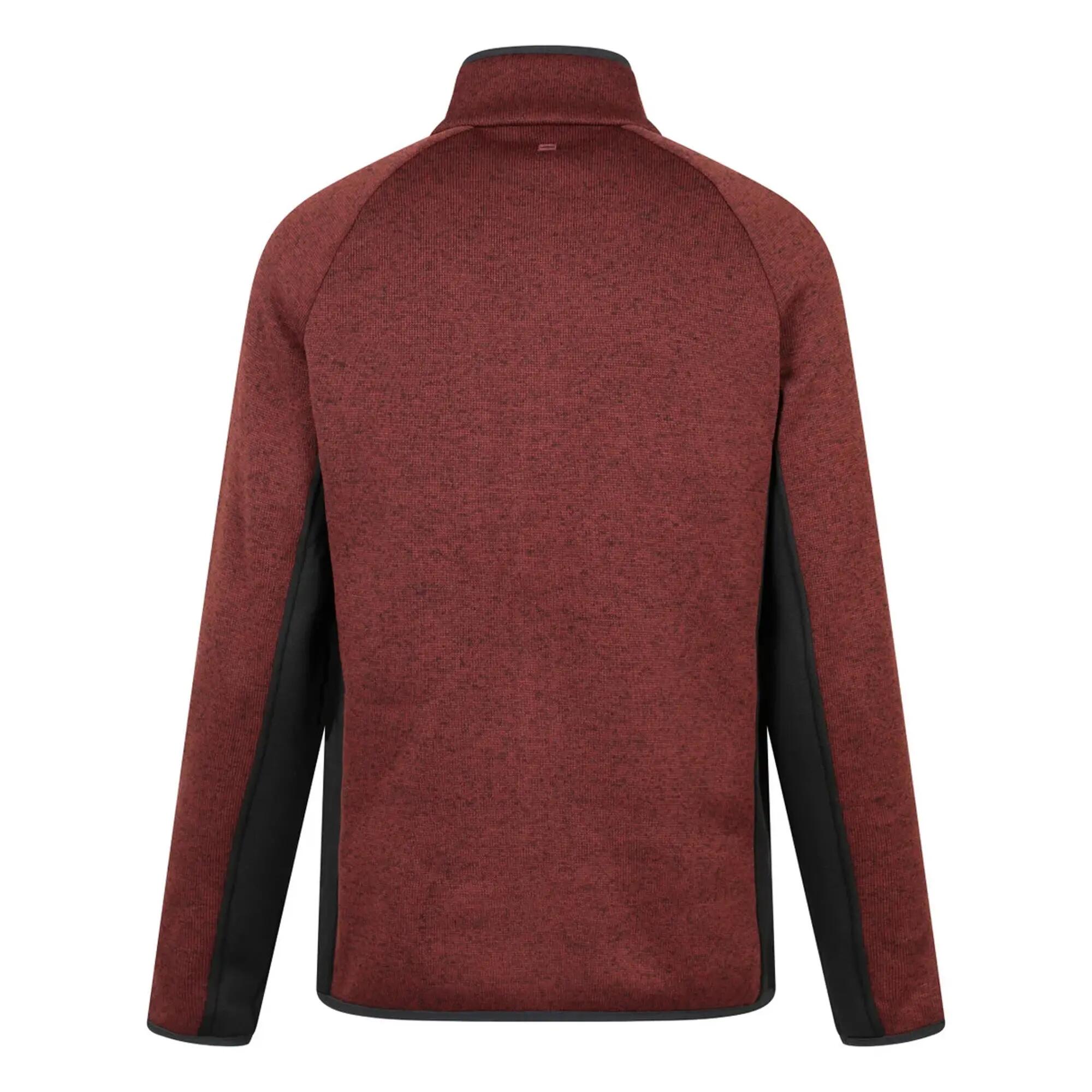 Mens Treston Full Zip Fleece Jacket (Rust) 2/4