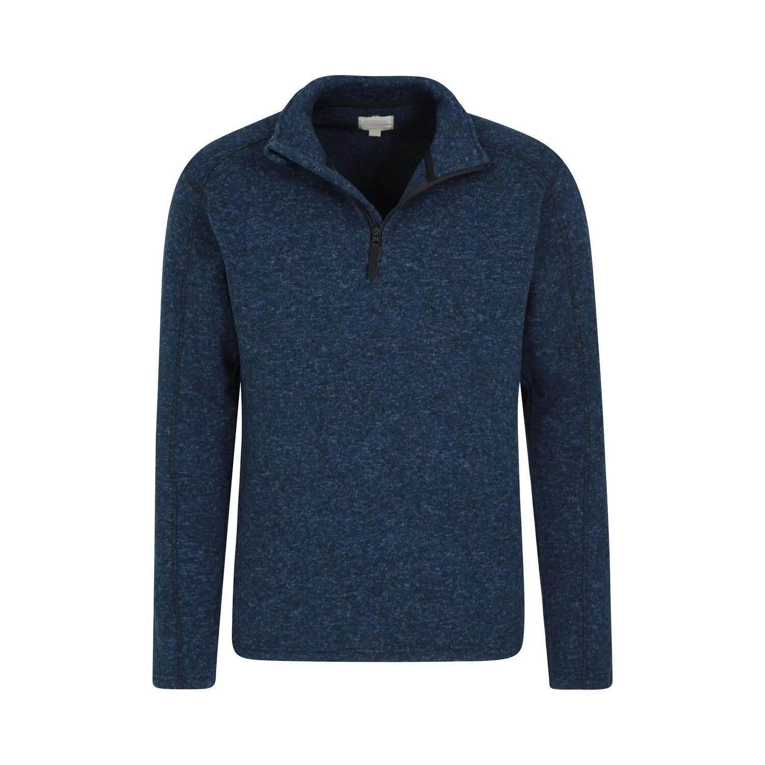 Mens Idris II Half Zip Fleece Top (Navy) 5/5
