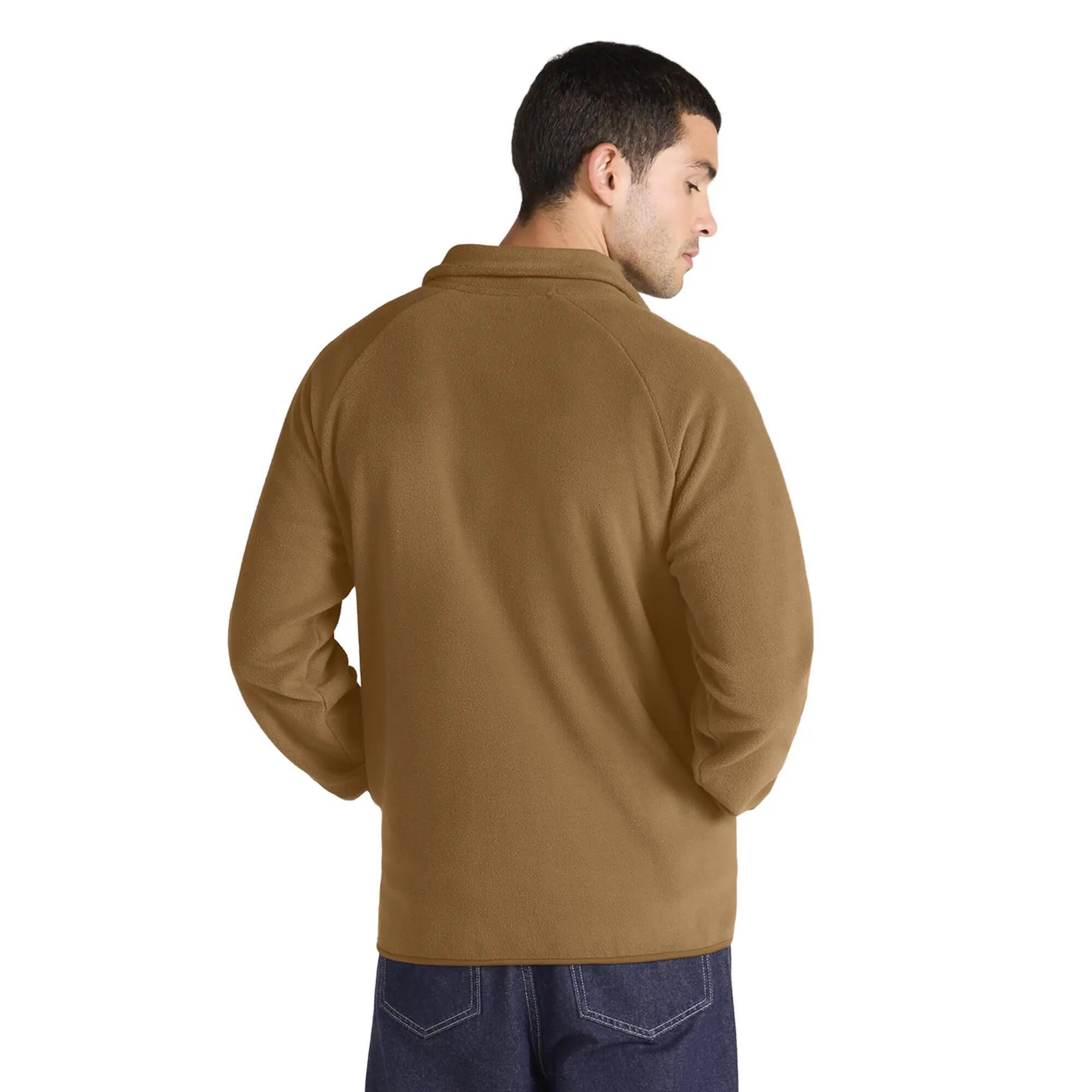 "Stockholm" Fleecejacke Durchgehender Reißverschluss für Herren Senf 3/3