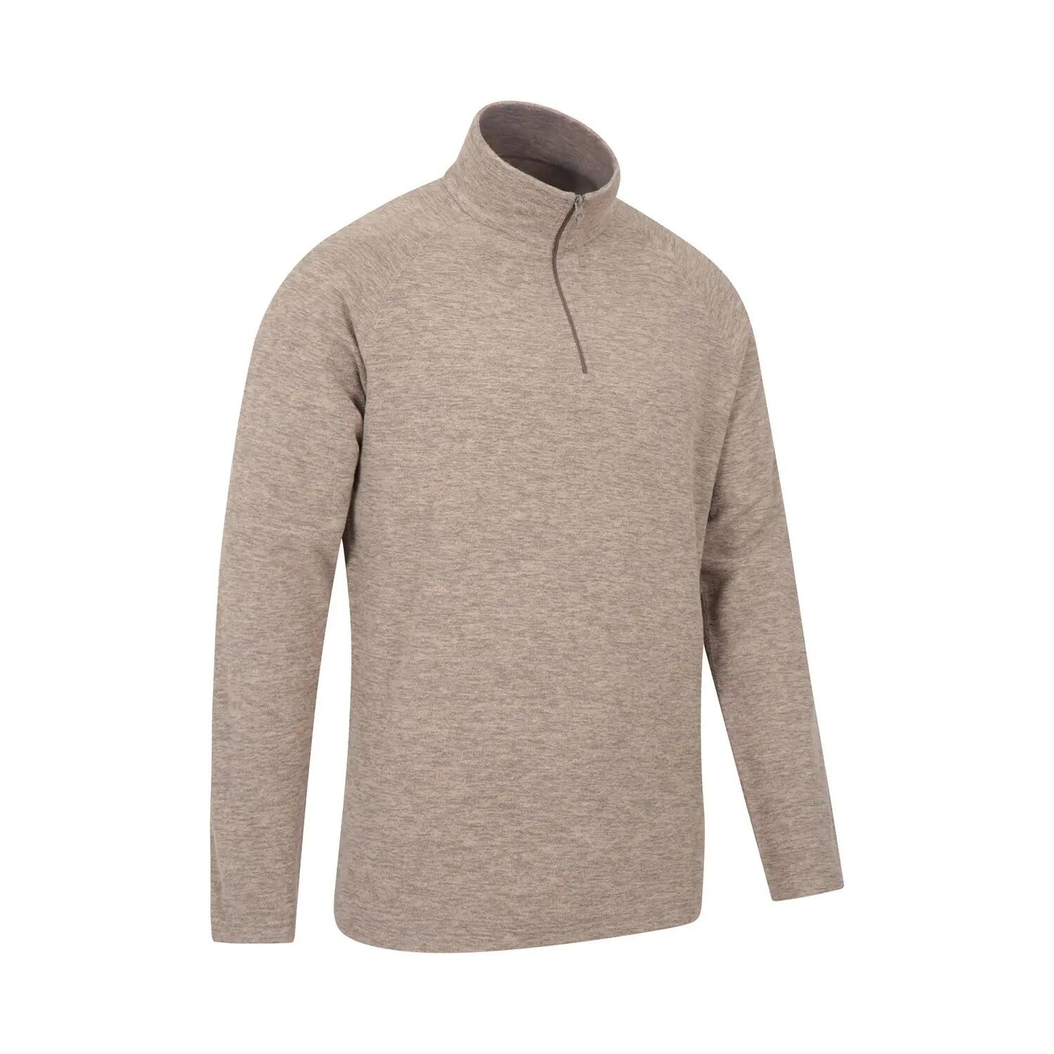 Haut Polaire À Col Montant Zippé SNOWDON Homme (Marron Clair) 5/5
