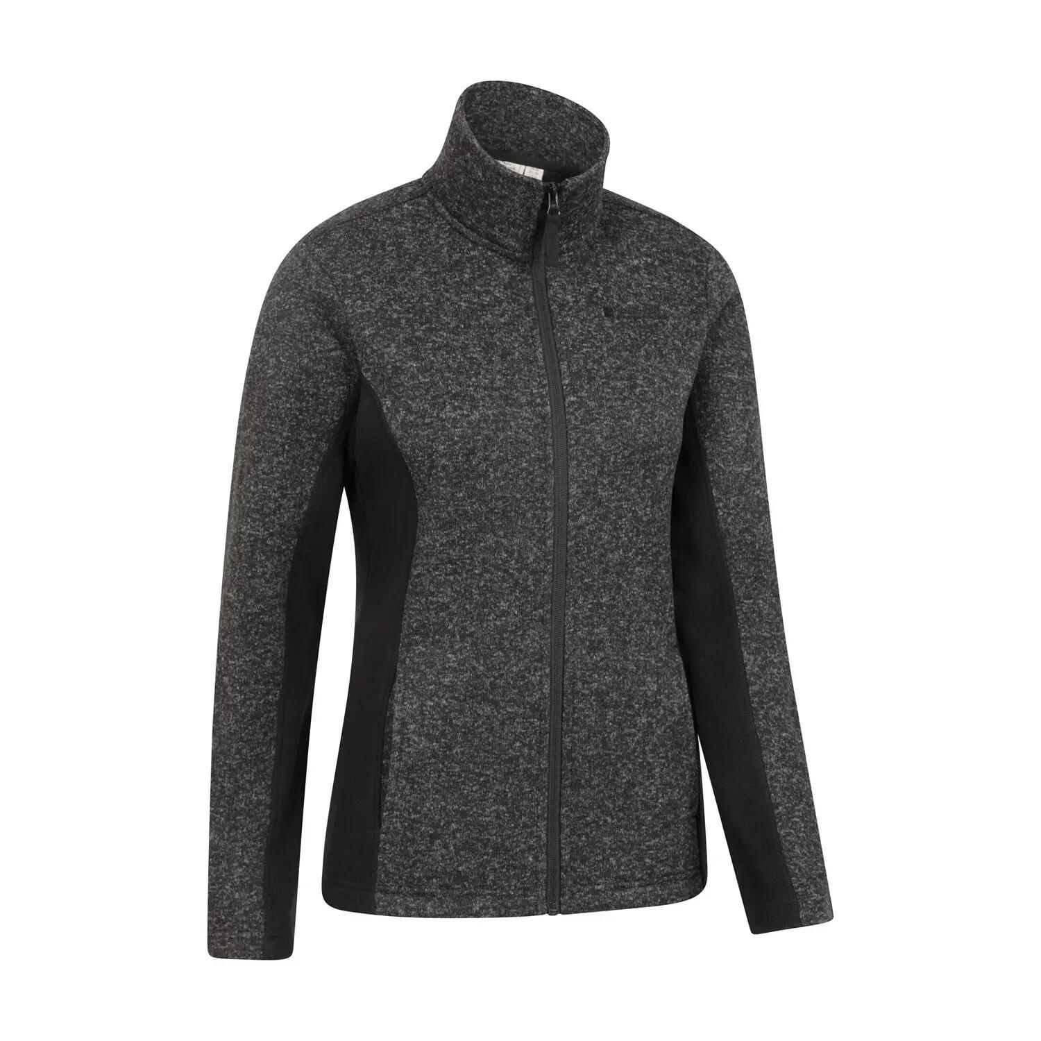 Womens/Ladies Idris Panelled Fleece Jacket (Black) 5/5