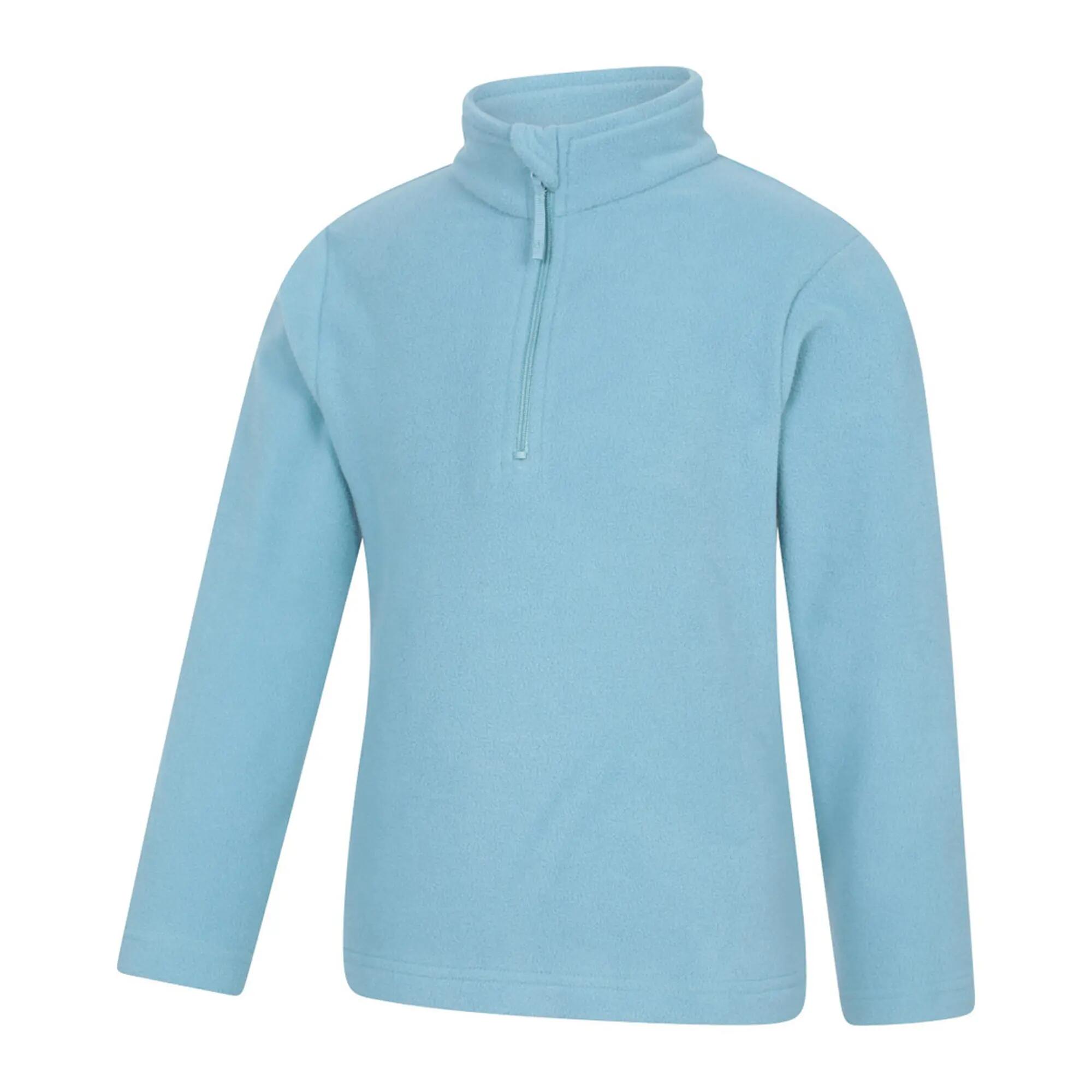 "Camber II" Fleecejacke mit halbem Reißverschluss für Kinder Petrol 3/4