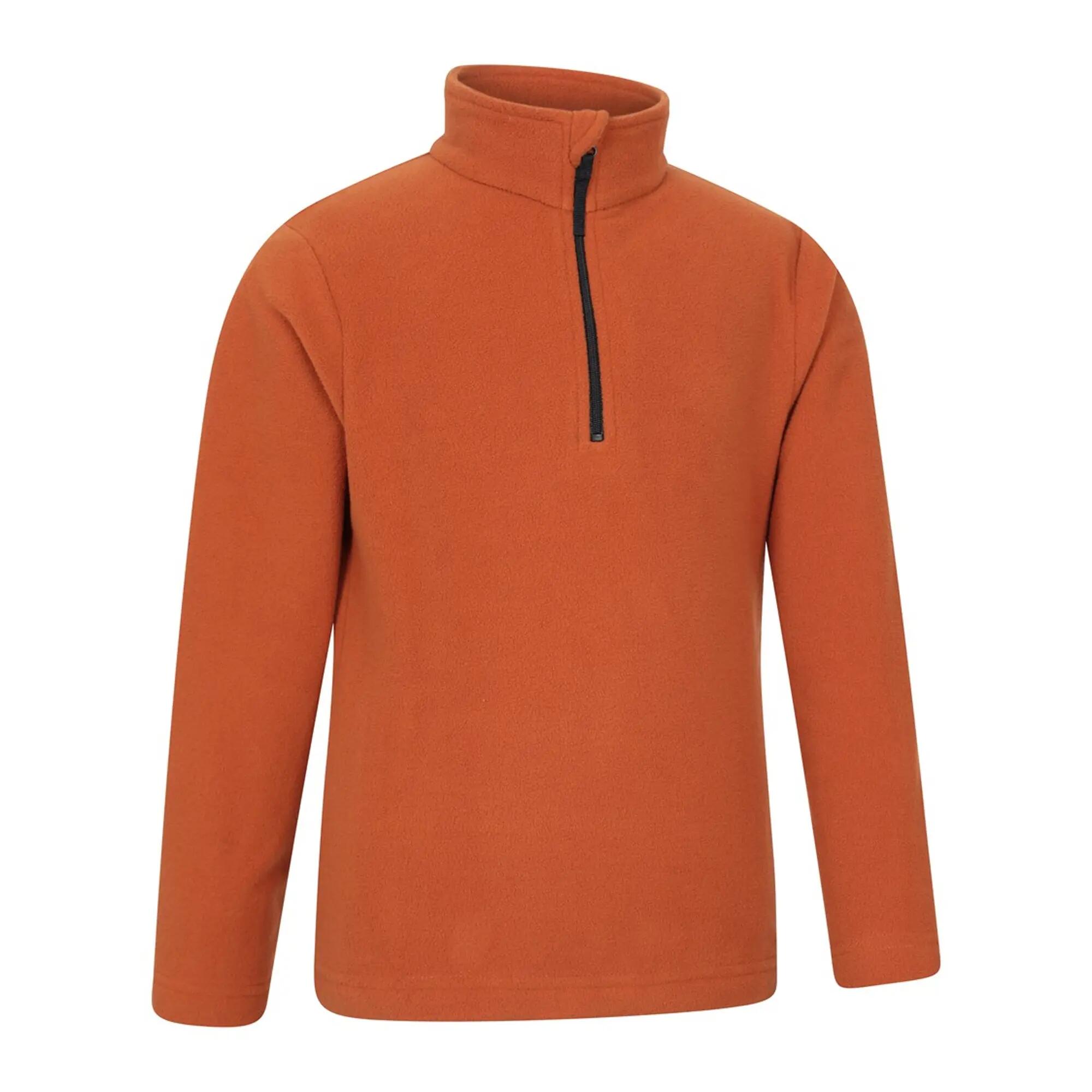 "Camber II" Fleecejacke mit halbem Reißverschluss für Kinder Rostfarben 4/4