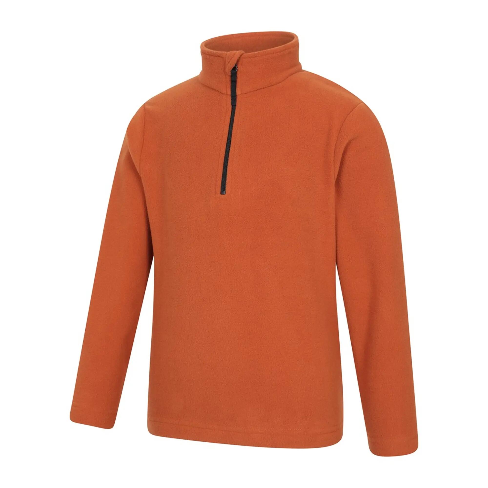 "Camber II" Fleecejacke mit halbem Reißverschluss für Kinder Rostfarben 3/4