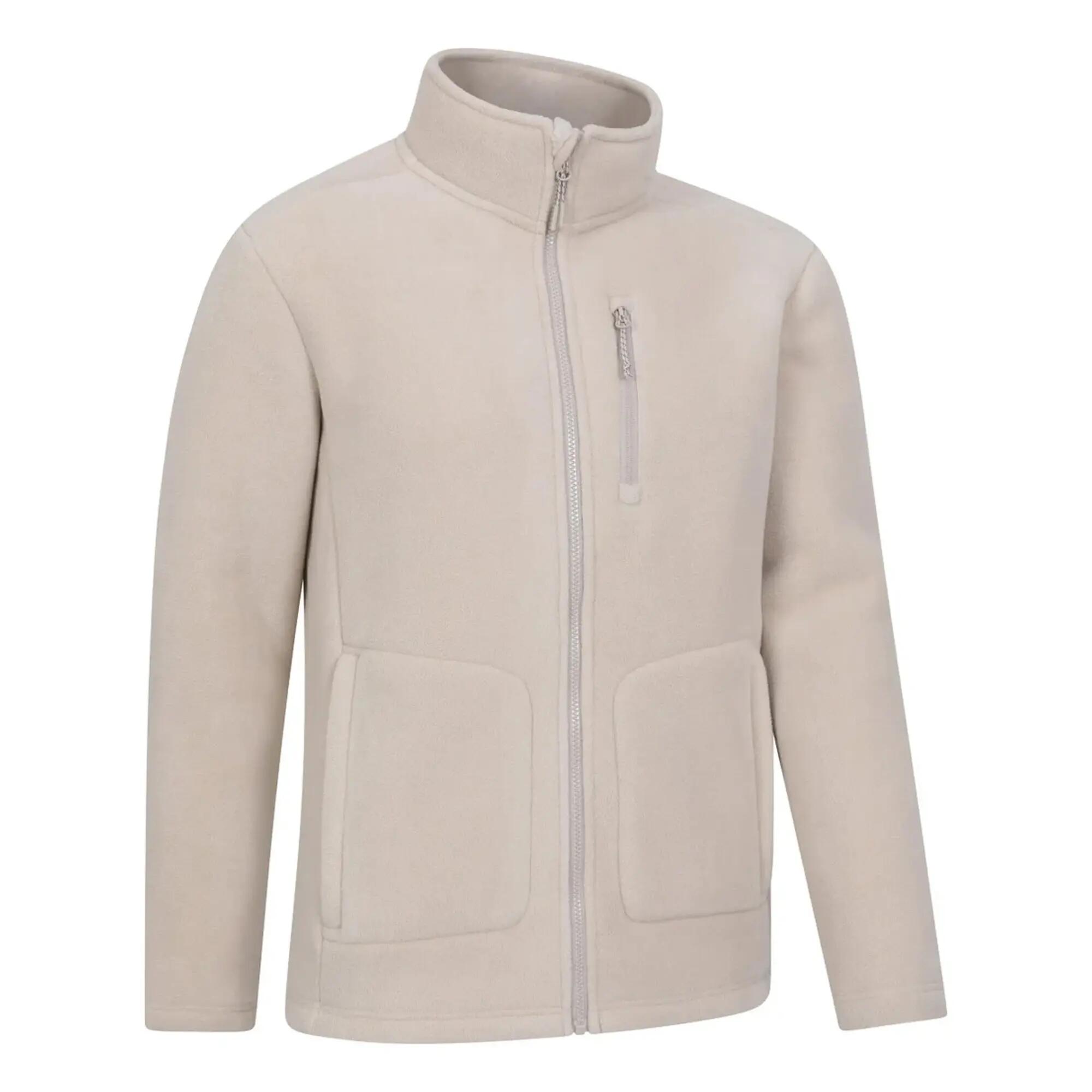 Mens Highland Full Zip Fleece (Beige) 4/4